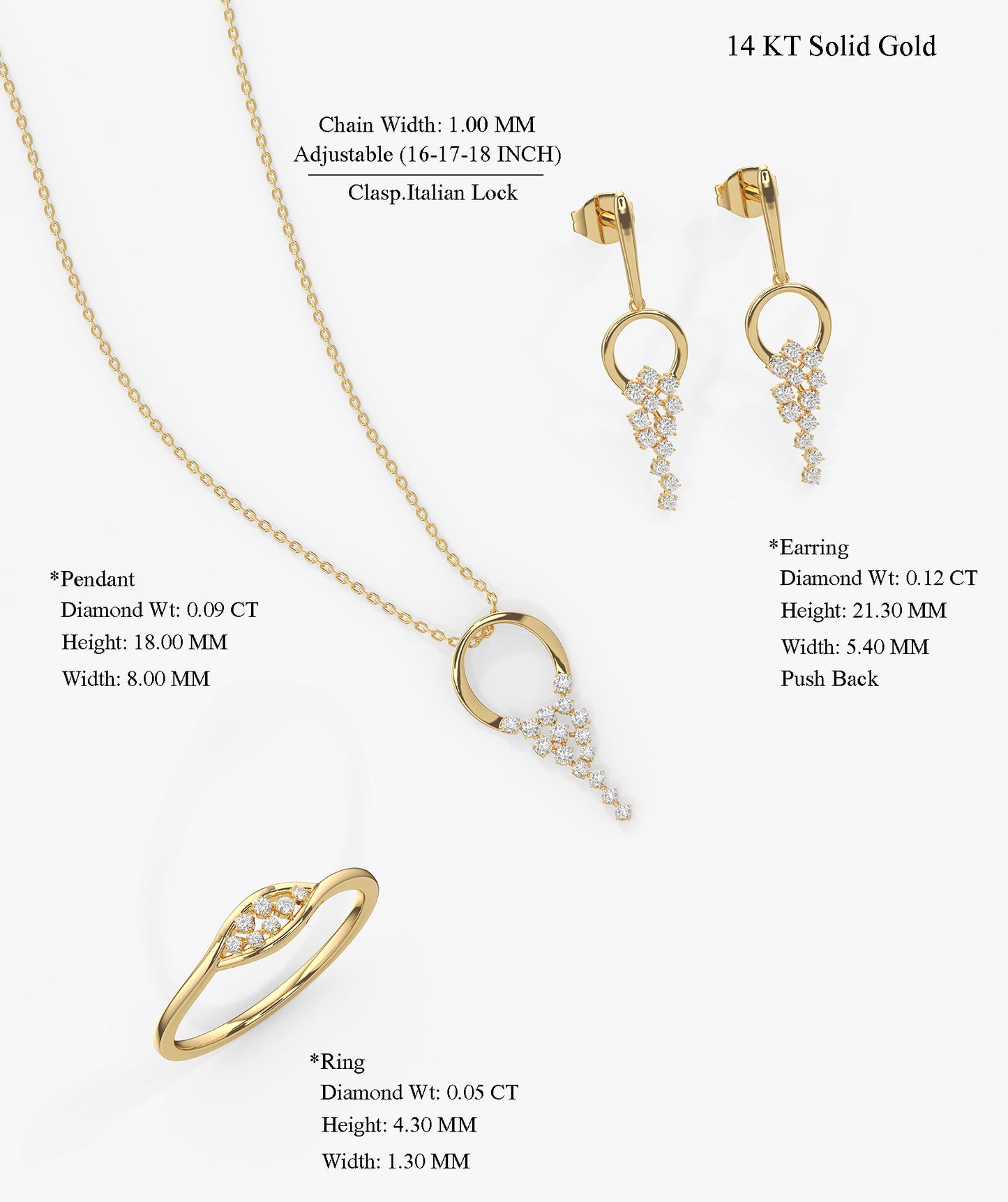 Modern Circle Drop Fine Jewelry