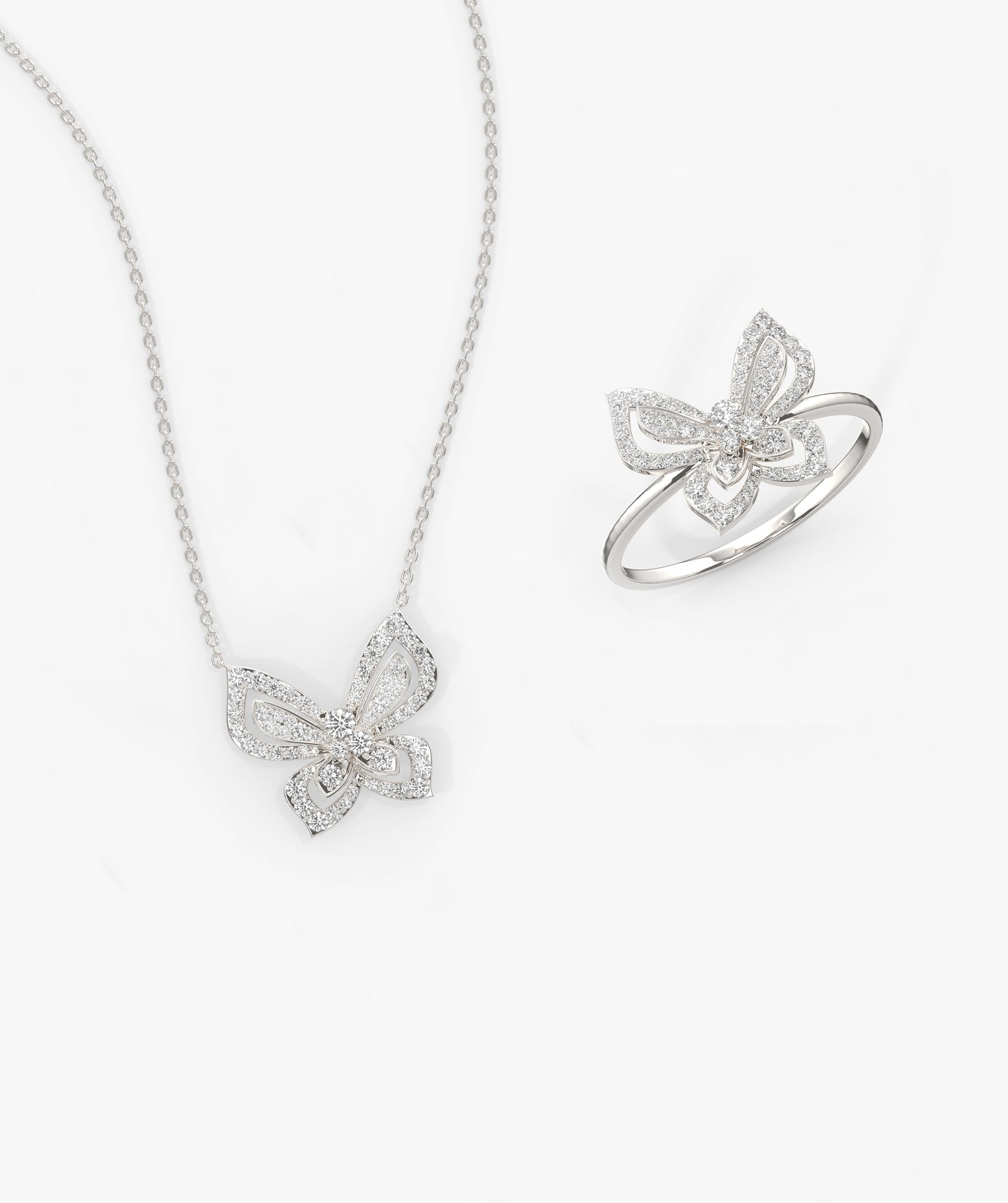 Butterfly Diamond Set