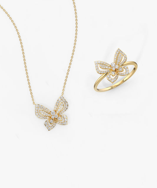 Butterfly Diamond Set