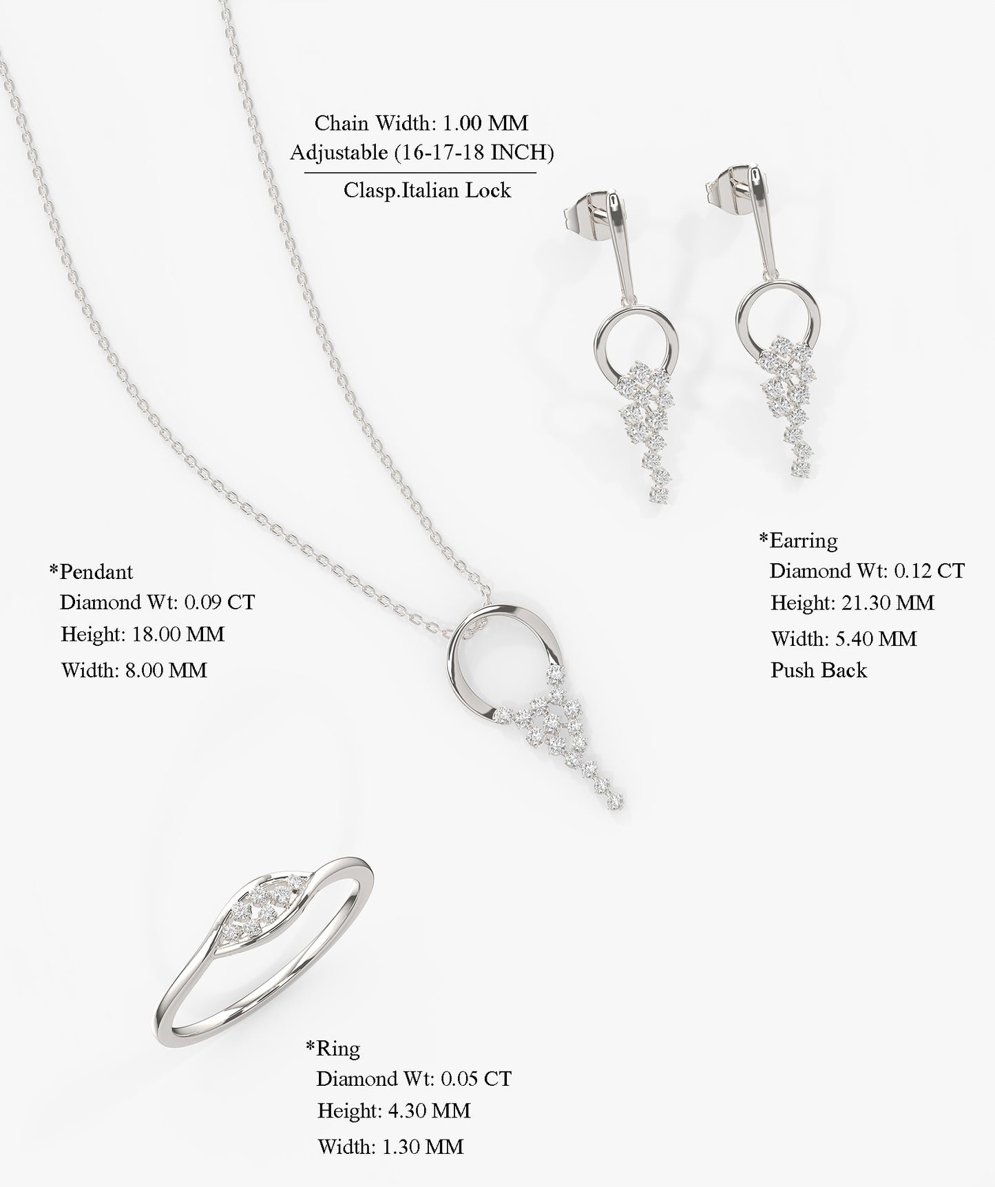 Modern Circle Drop Fine Jewelry
