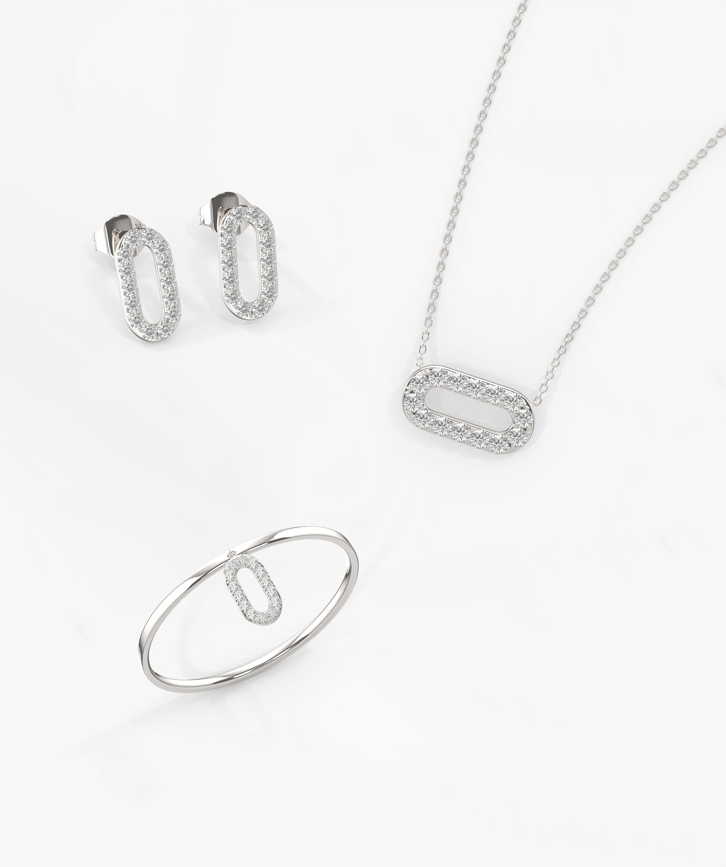 14K Gold Diamond Jewelry Set