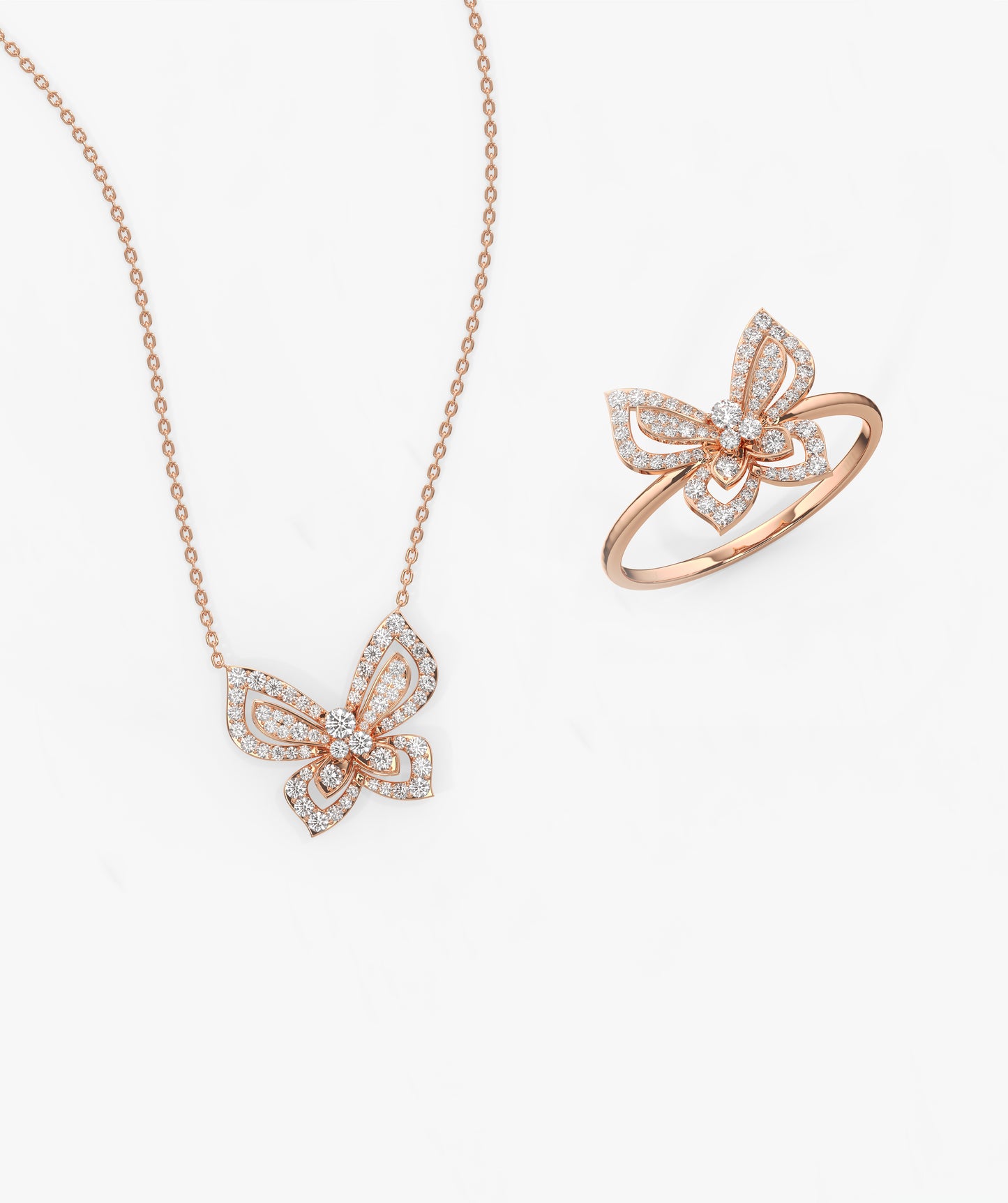 Butterfly Diamond Set
