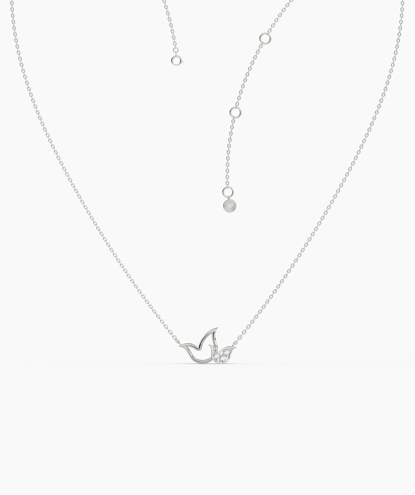 14K Gold Bird Necklace