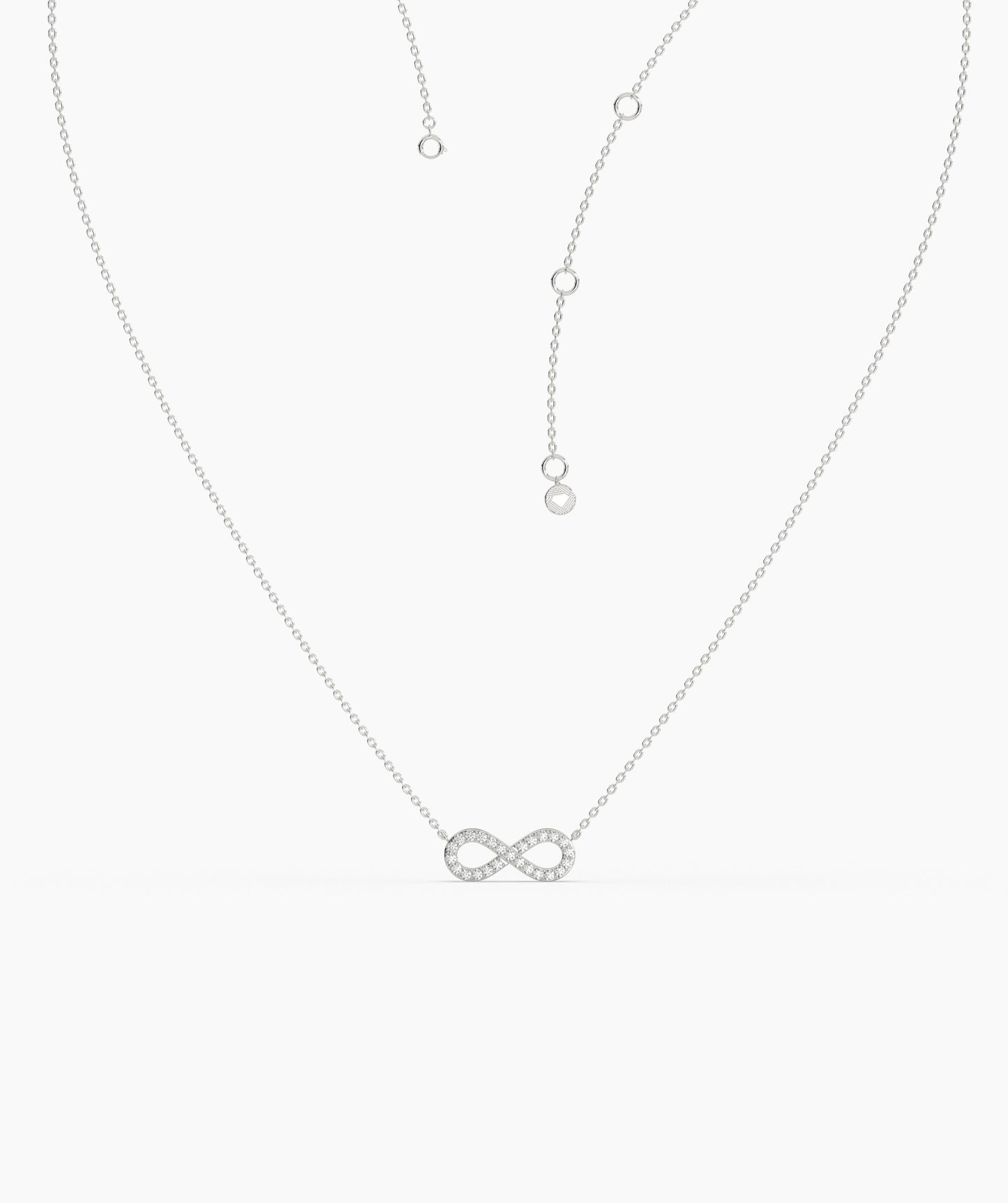 Classic Gold Diamond Infinity Necklace