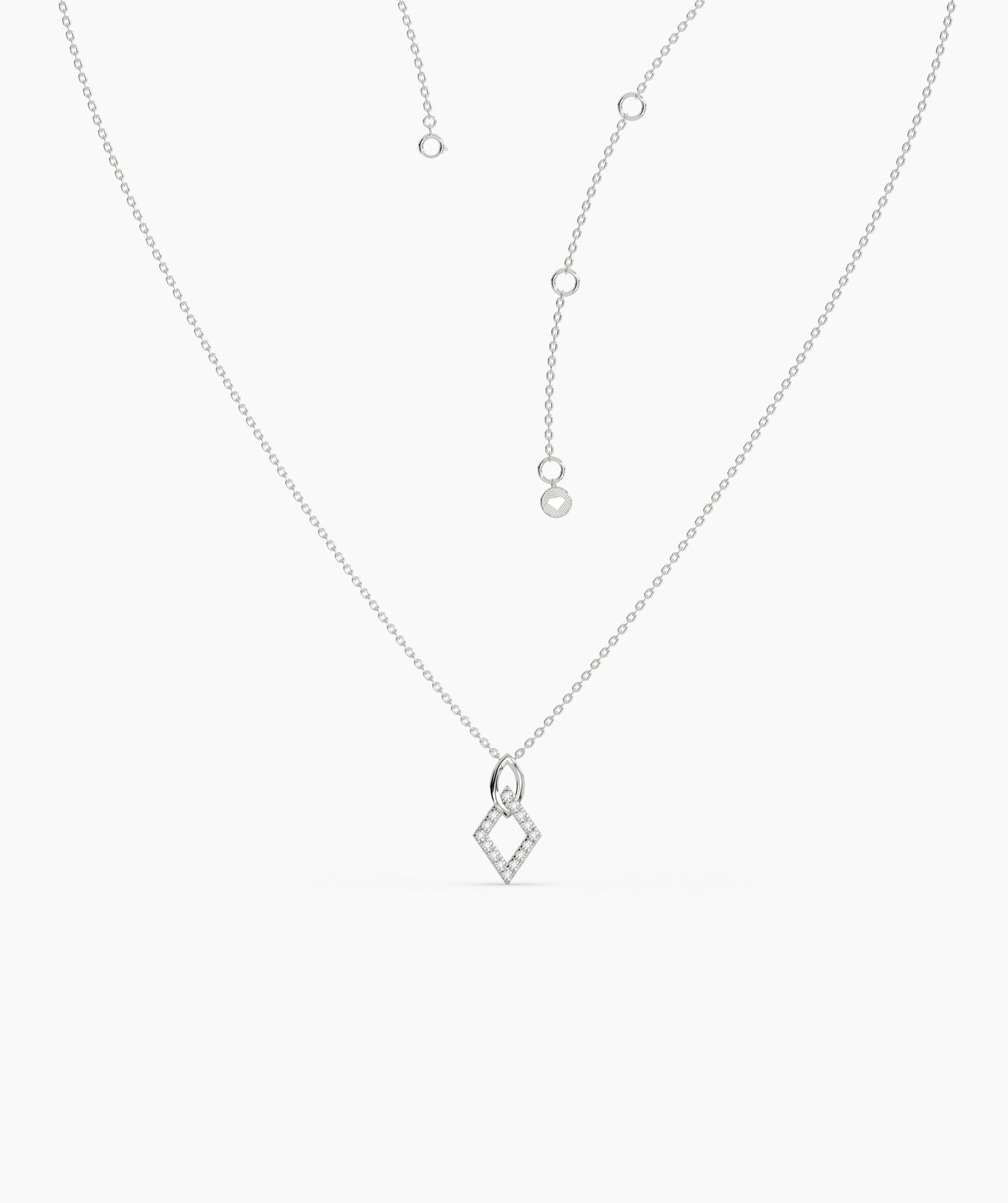 Gold & Diamond Openwork Necklace