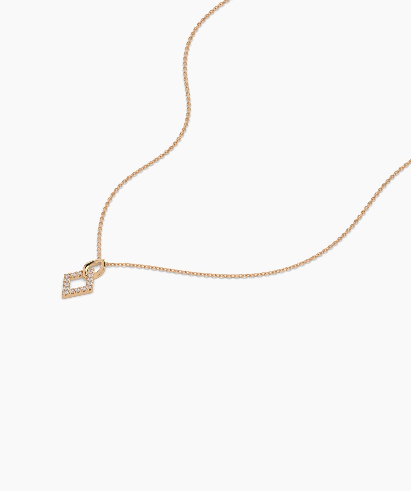 Gold & Diamond Openwork Necklace