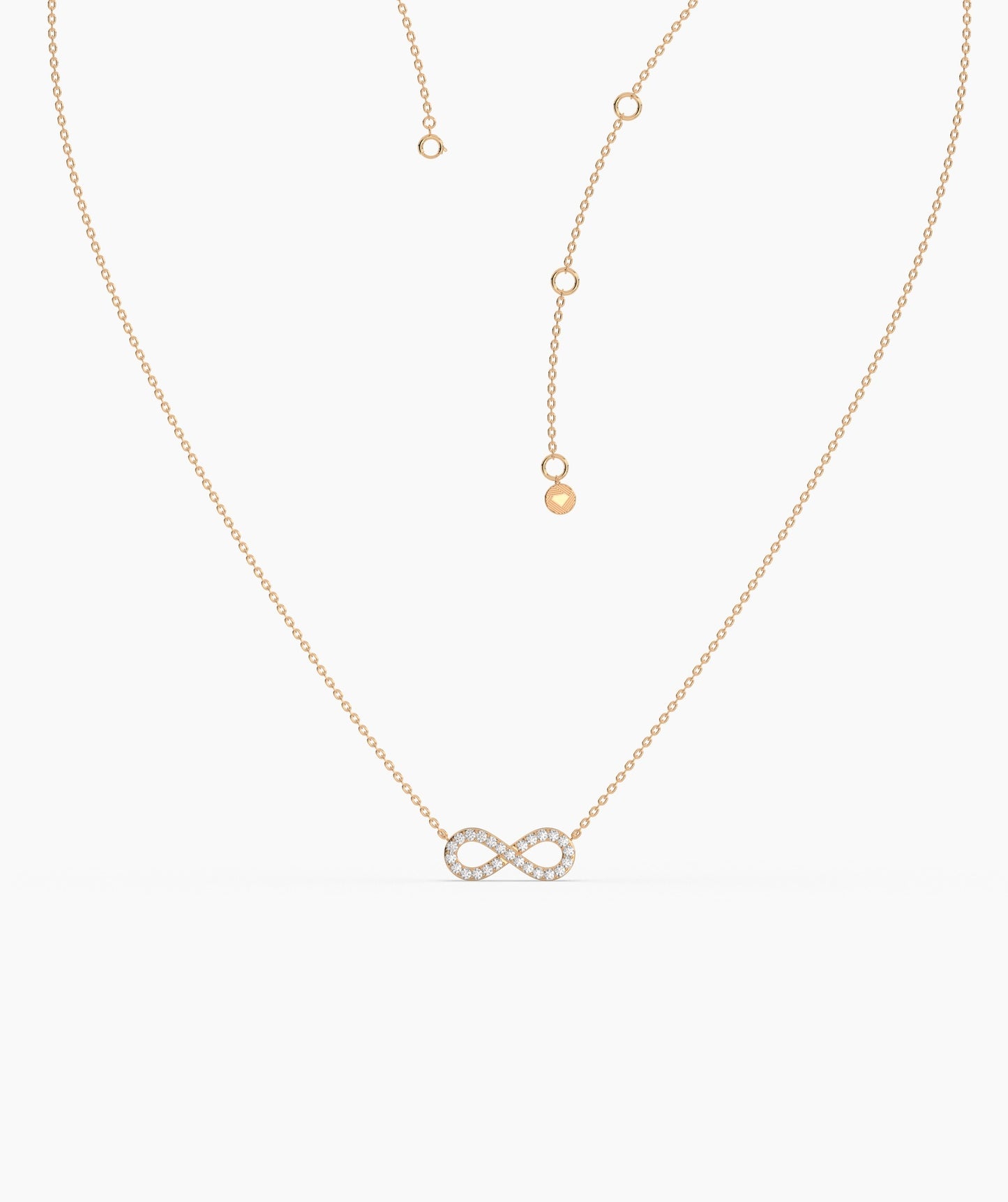 Classic Gold Diamond Infinity Necklace