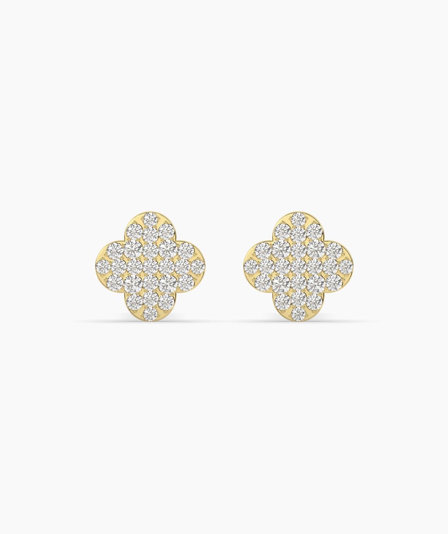 Embellished Clover Earrings