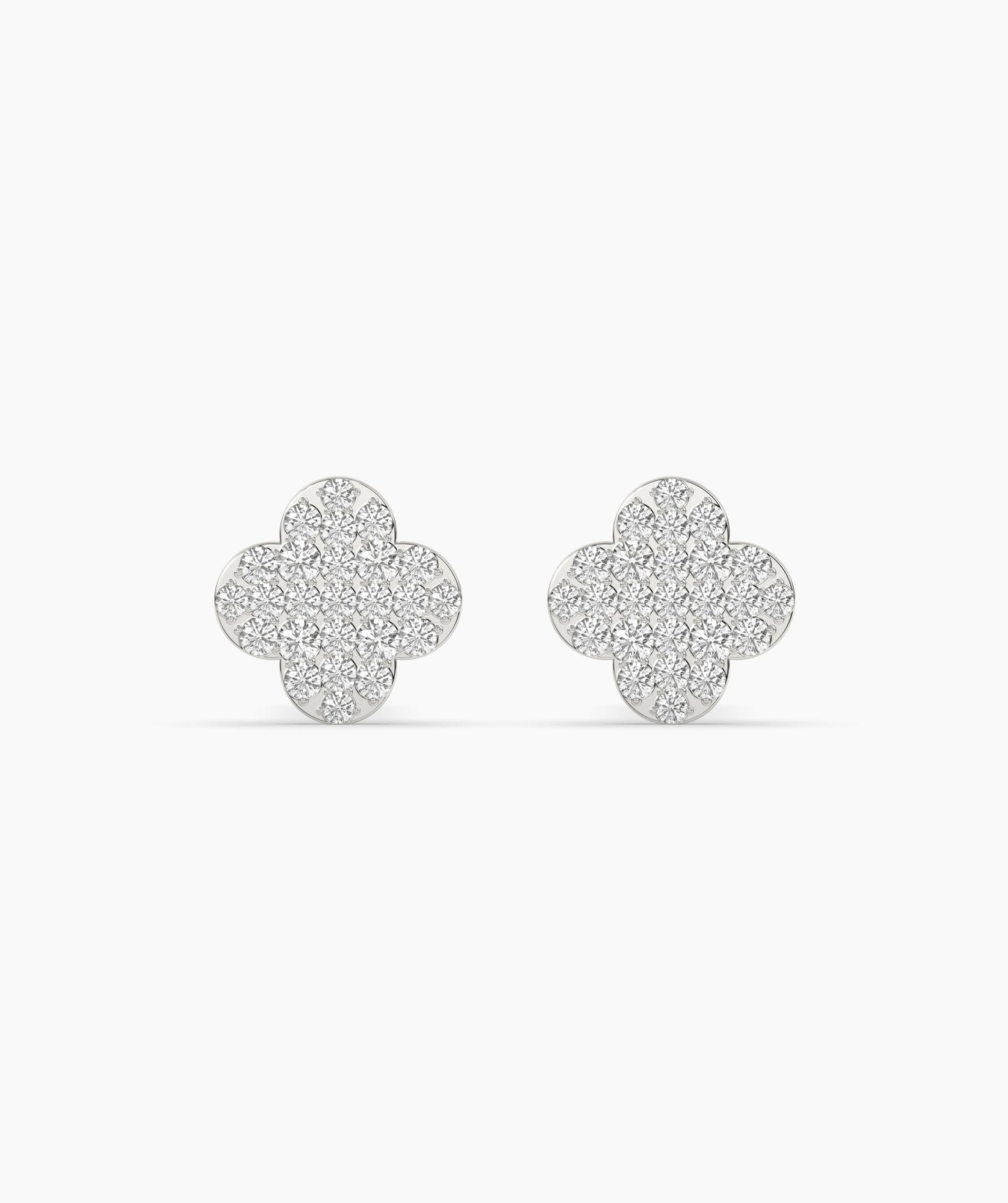 Embellished Clover Earrings