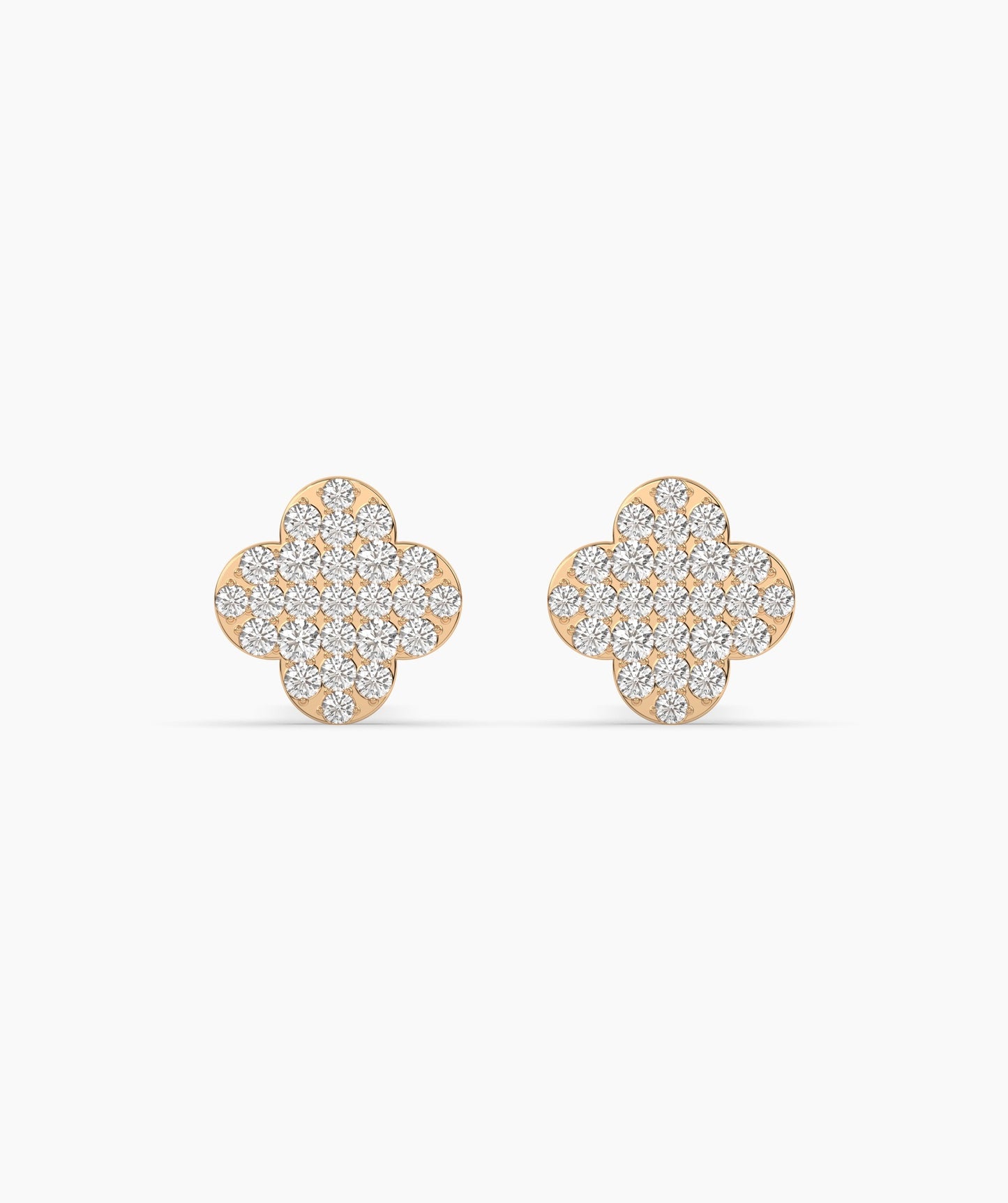 Embellished Clover Earrings