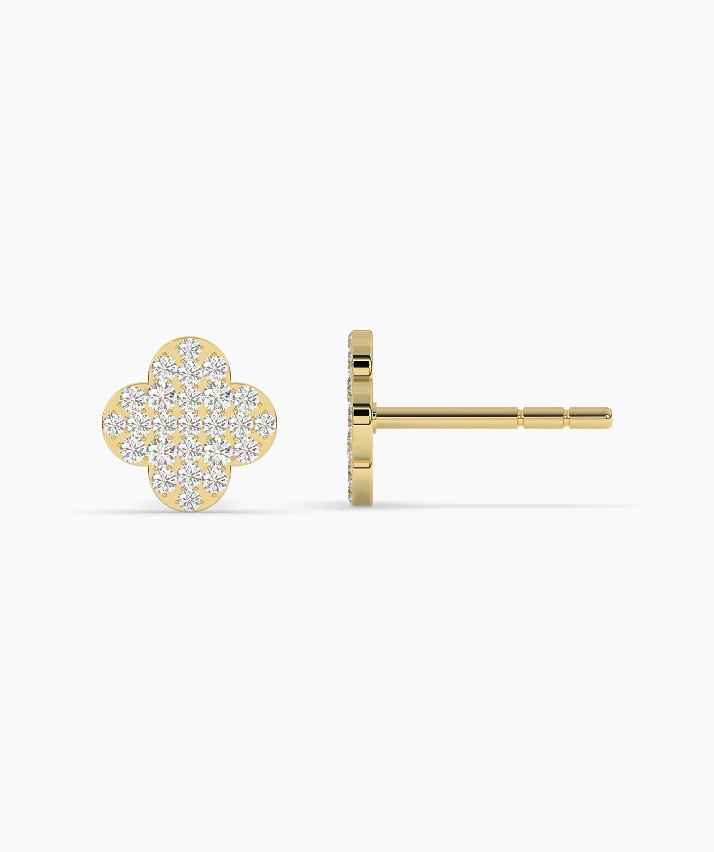 Embellished Clover Earrings