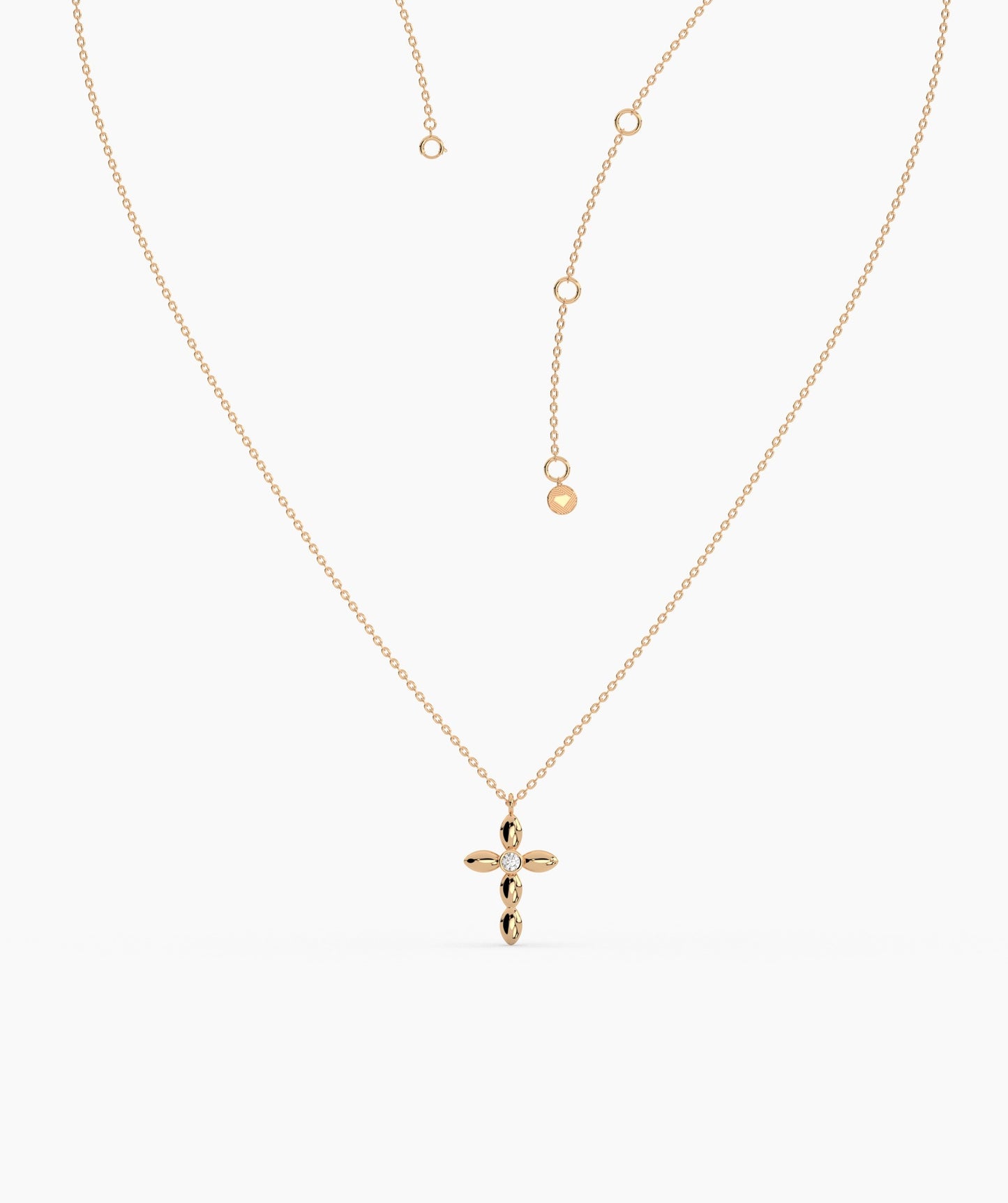 14K Gold Cross Necklace