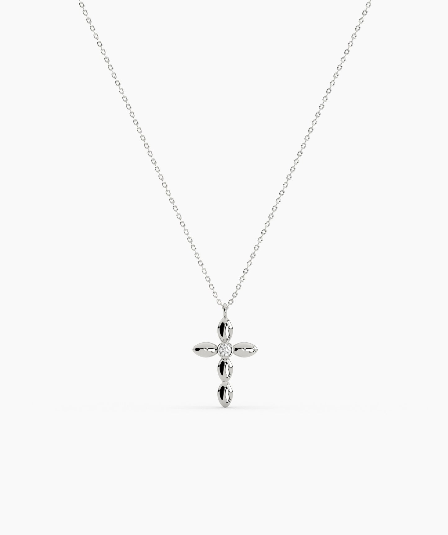 14K Gold Cross Necklace