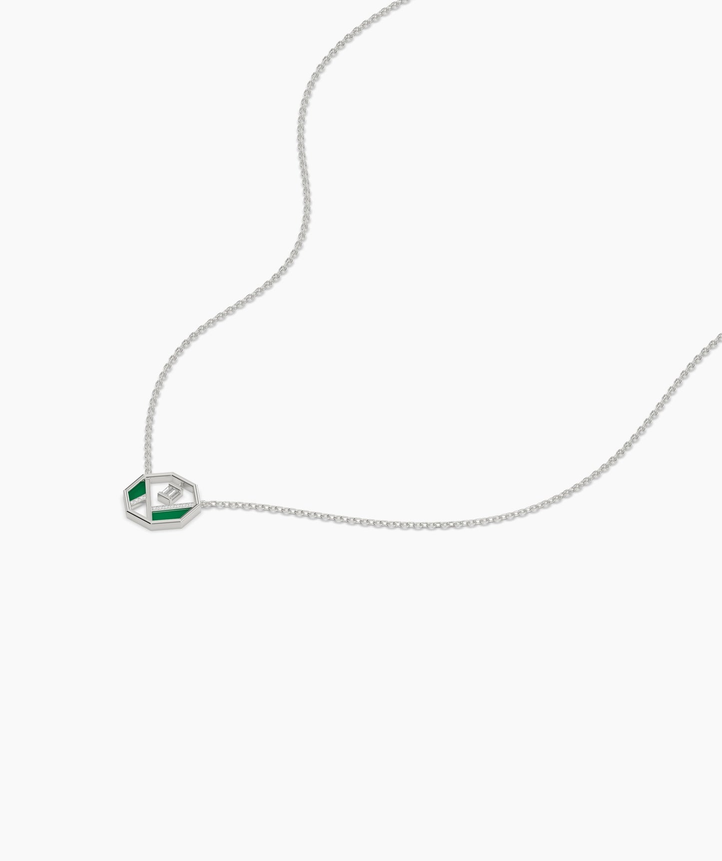 Art Deco-Inspired Octagon Necklace