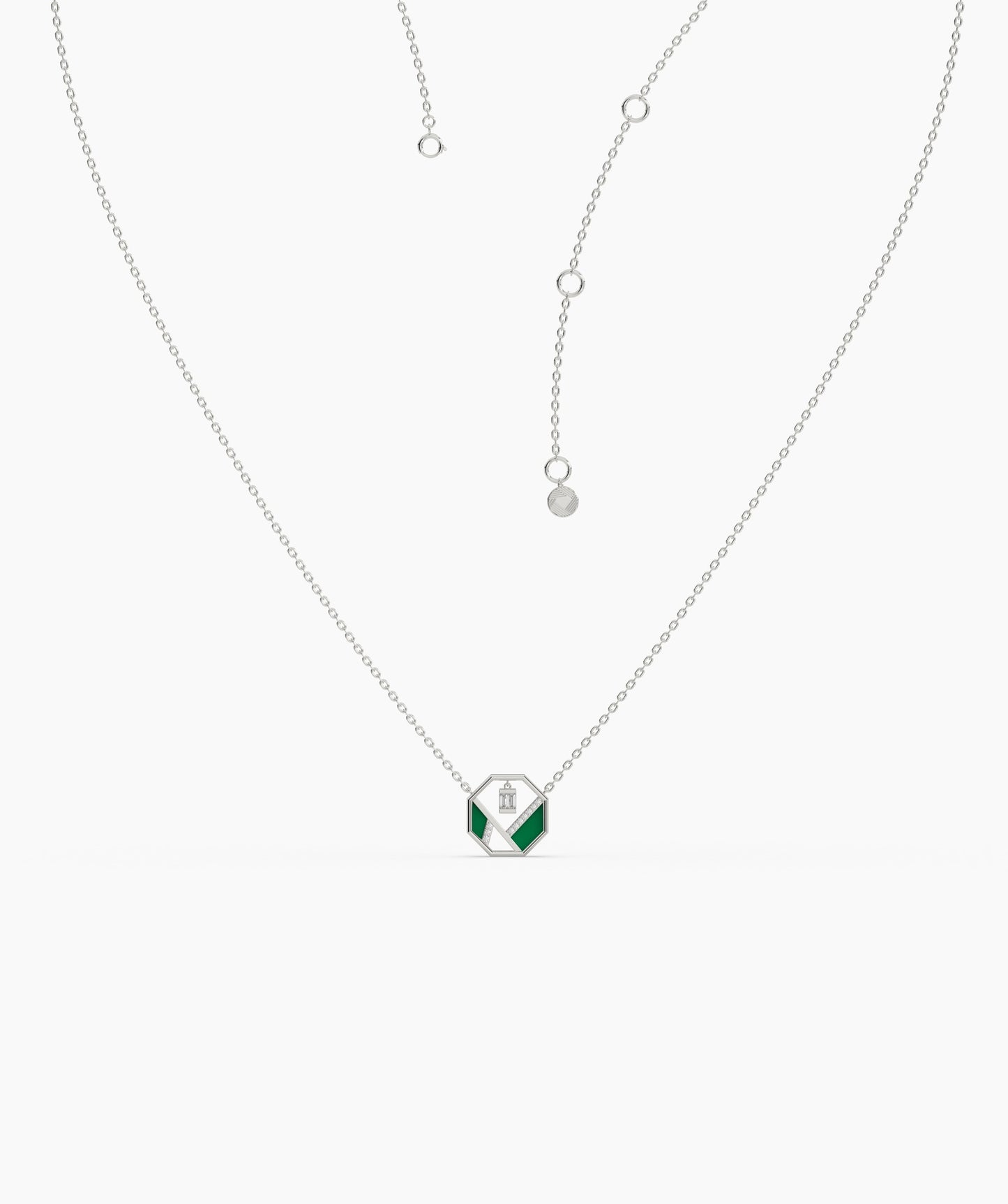 Art Deco-Inspired Octagon Necklace