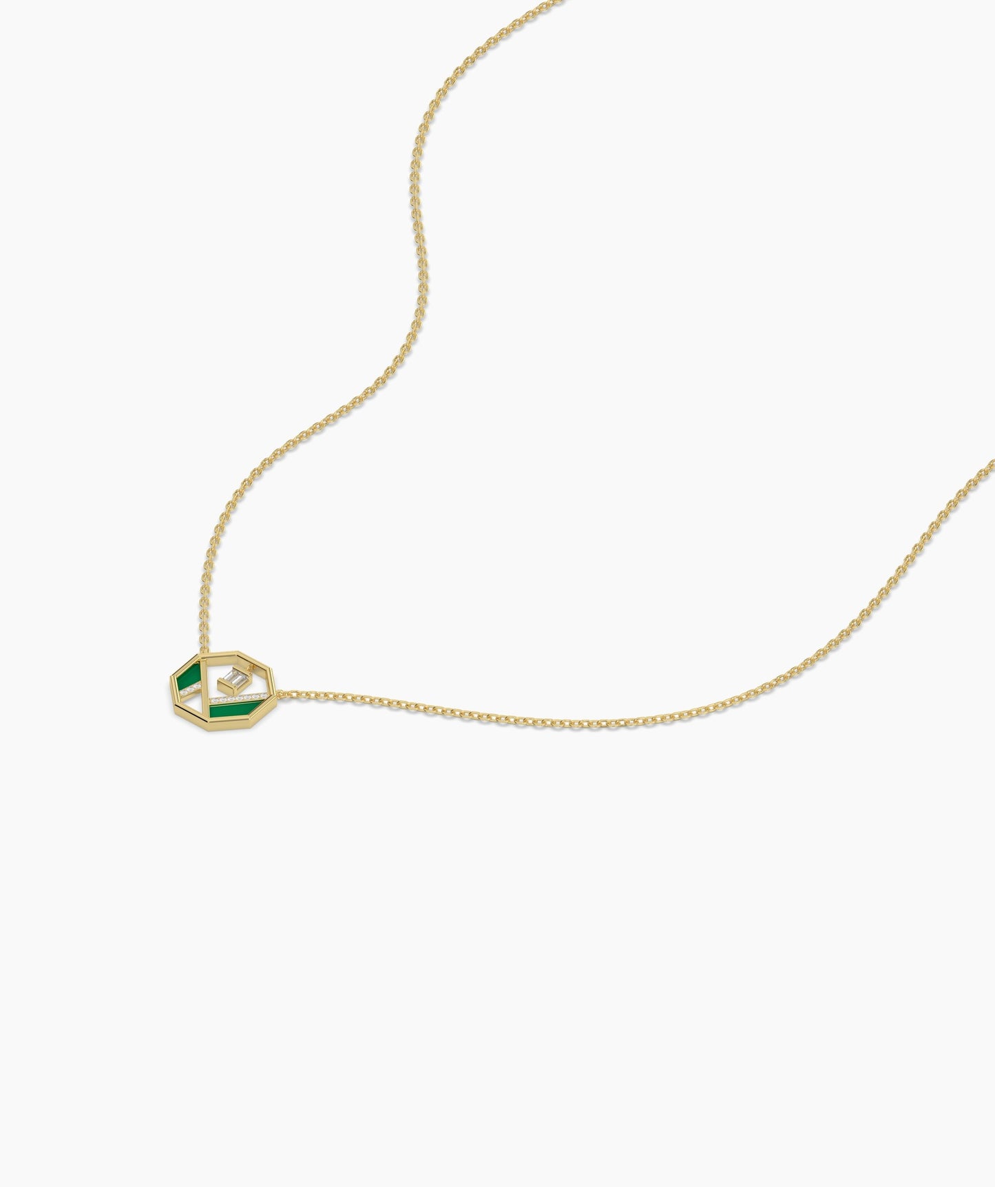 Art Deco-Inspired Octagon Necklace