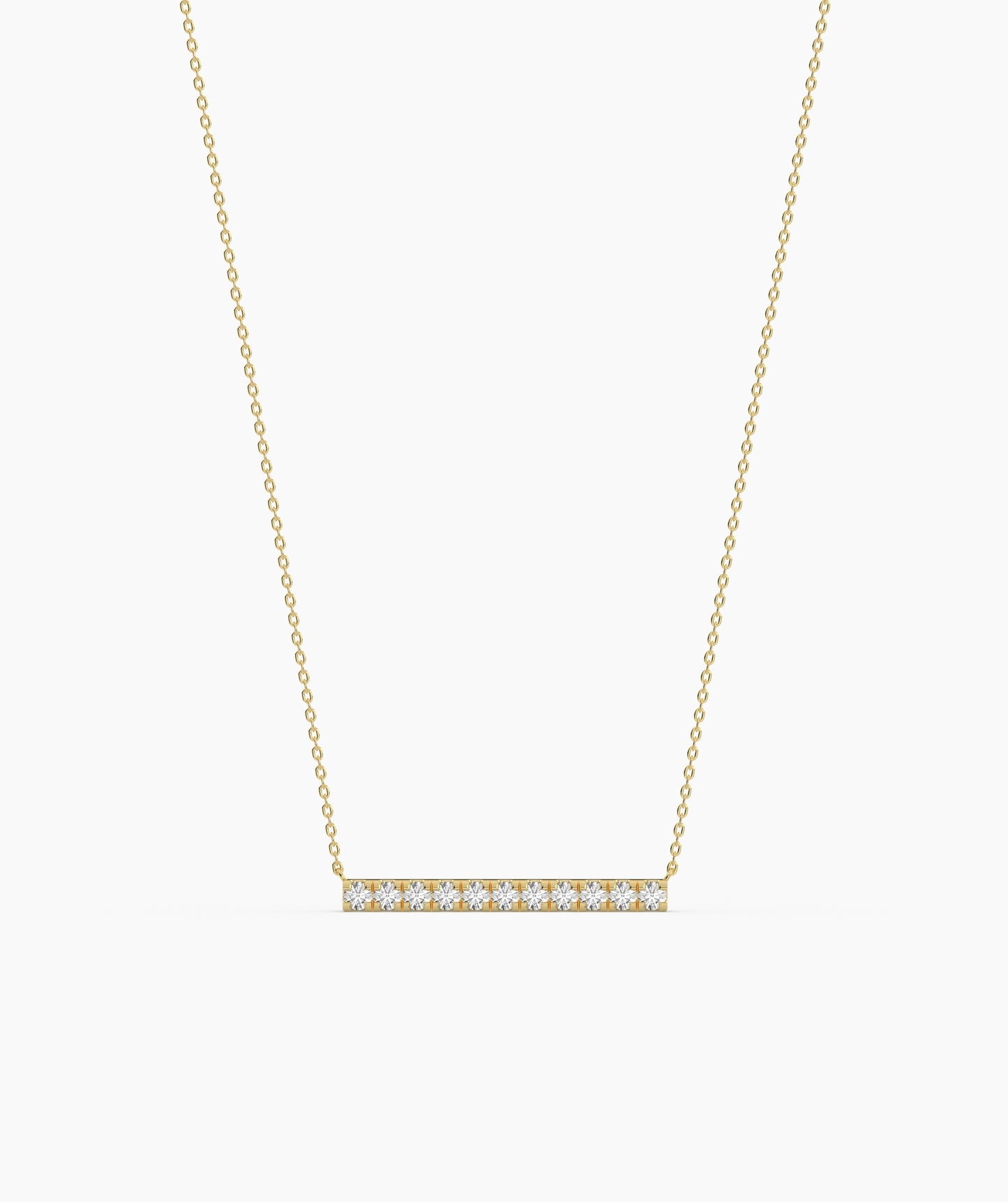Diamond Bar Necklace