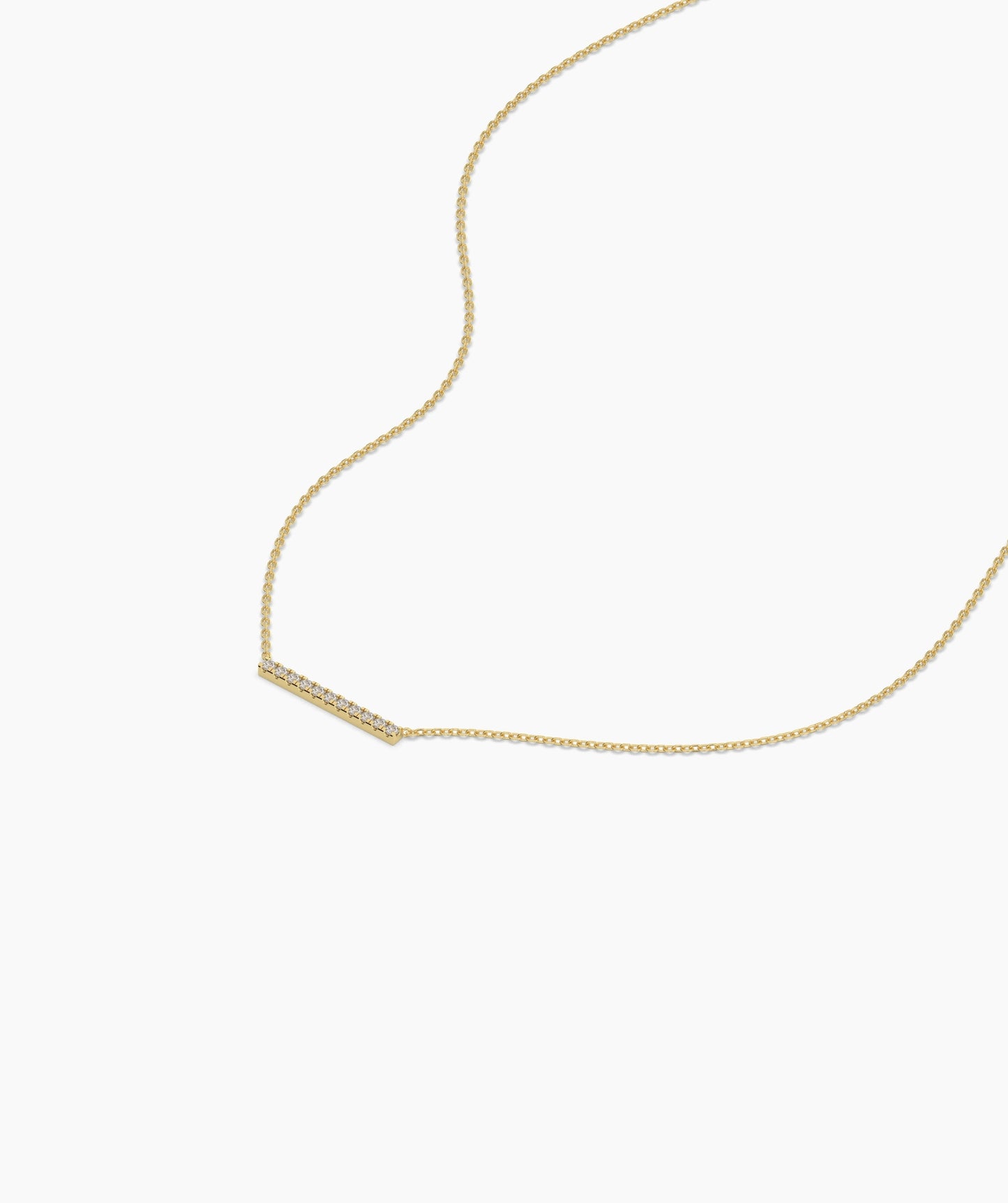 Diamond Bar Necklace