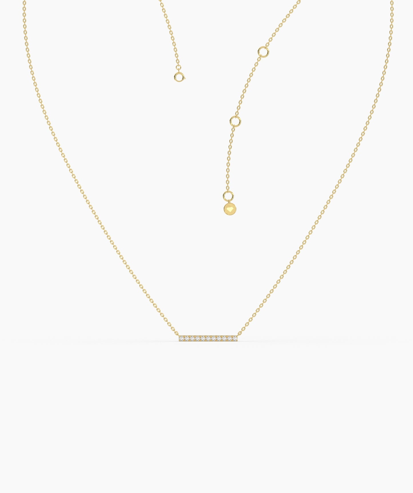 Diamond Bar Necklace