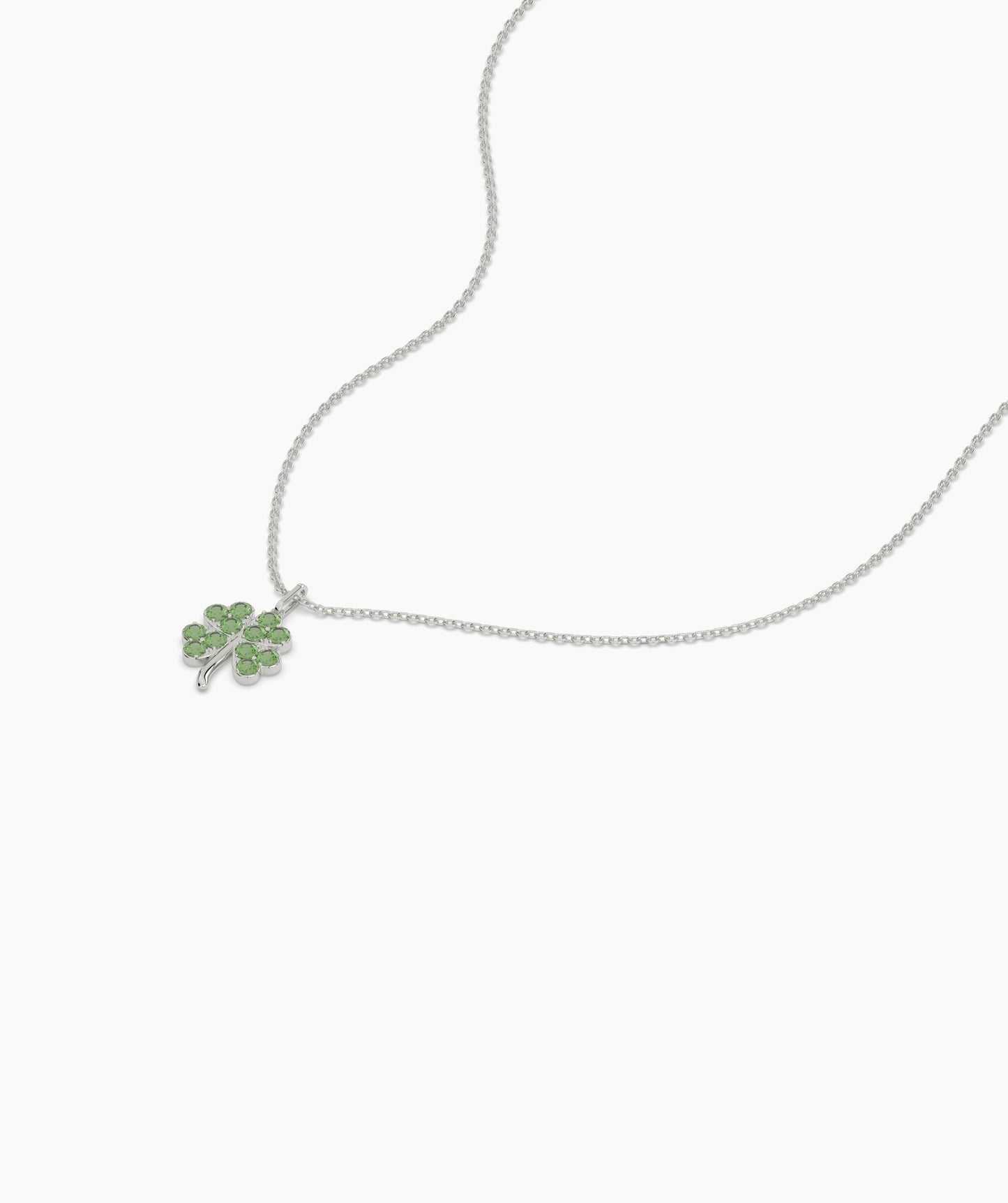 Green Fortune Clover Pendant