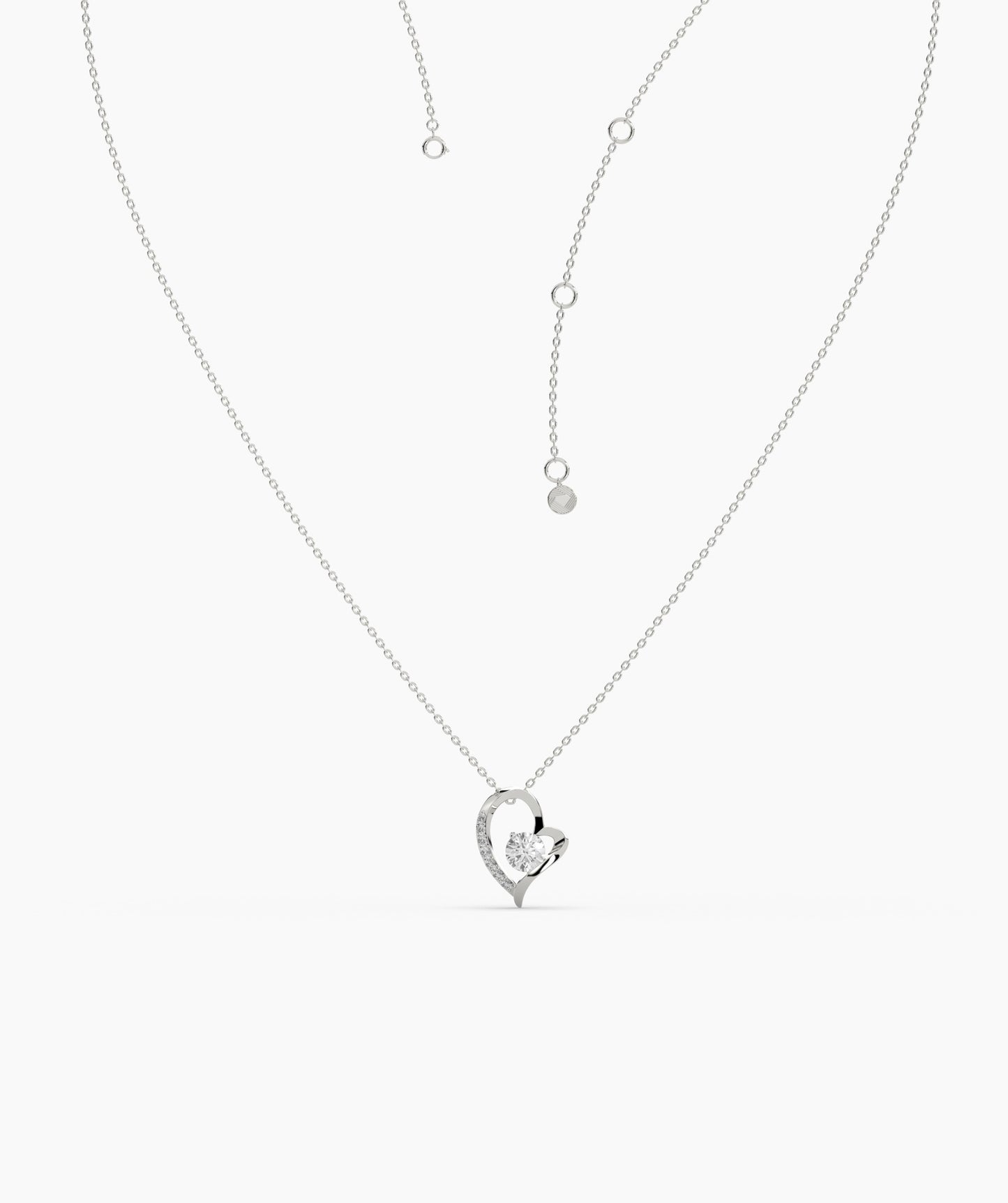 Sparkling Devotion Heart Pendant