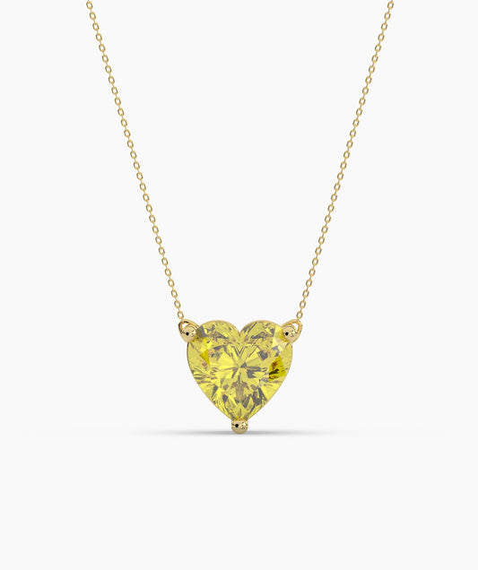 Yellow Heart Necklace