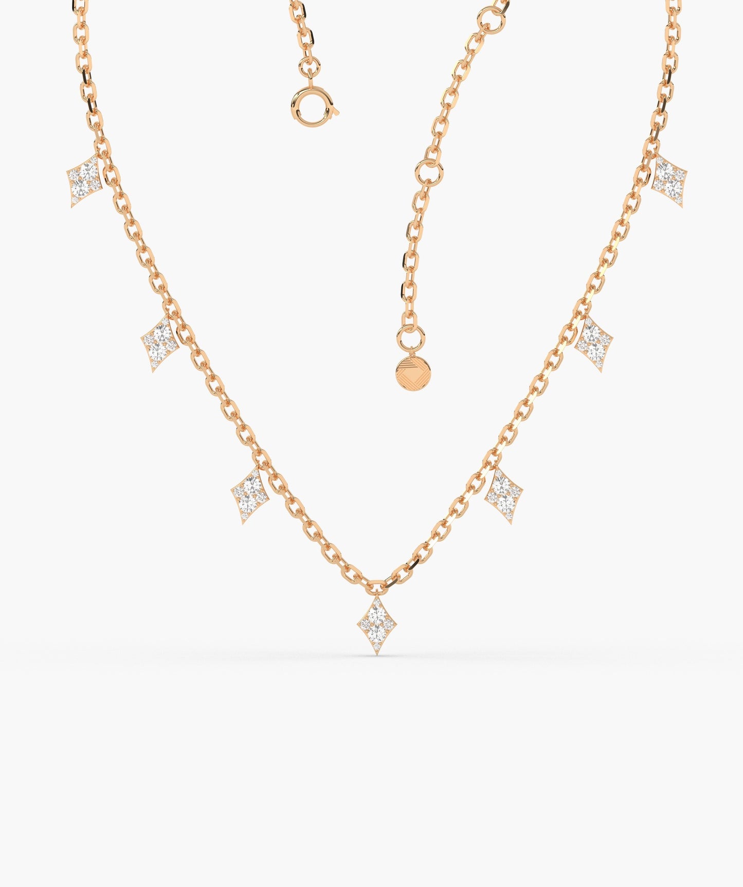 14K Gold Modern Geometry Necklace