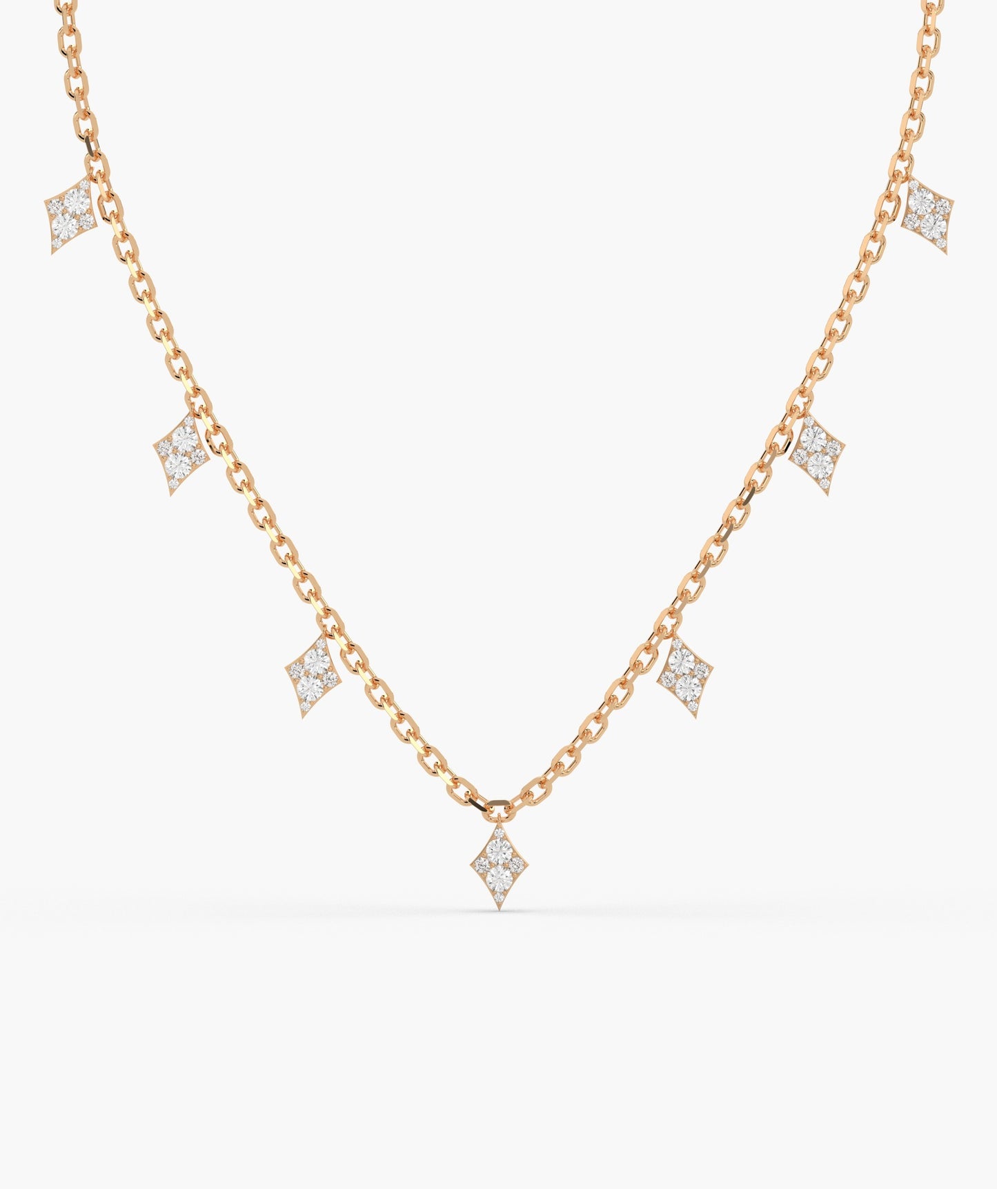 14K Gold Modern Geometry Necklace
