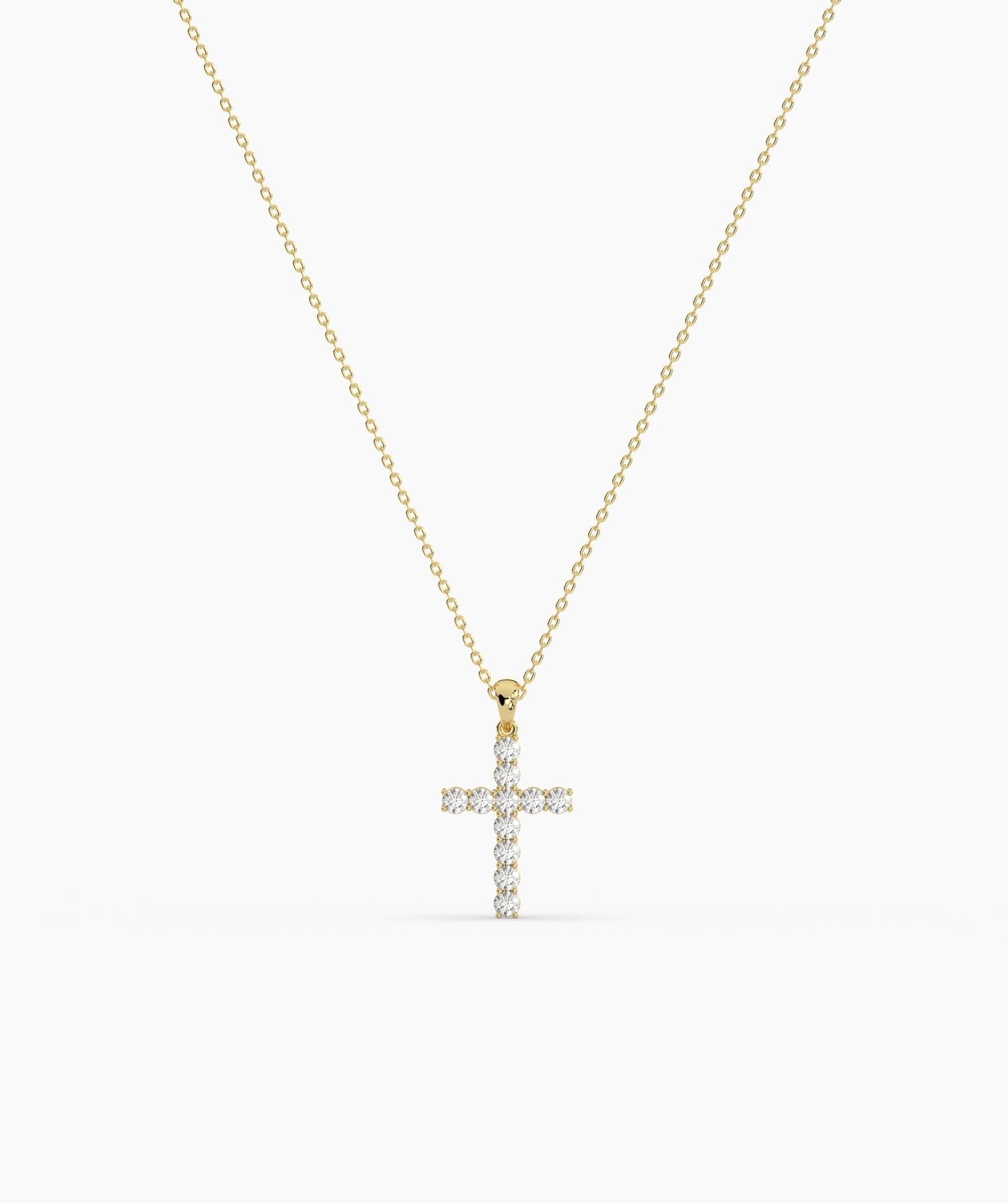 Faith & Sparkle Diamond Cross Pendant
