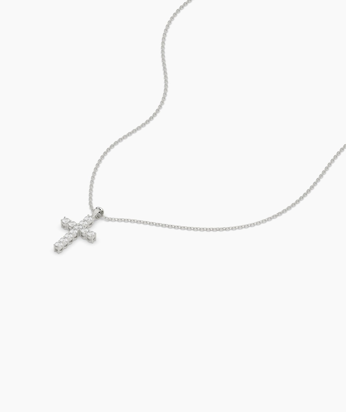 Faith & Sparkle Diamond Cross Pendant