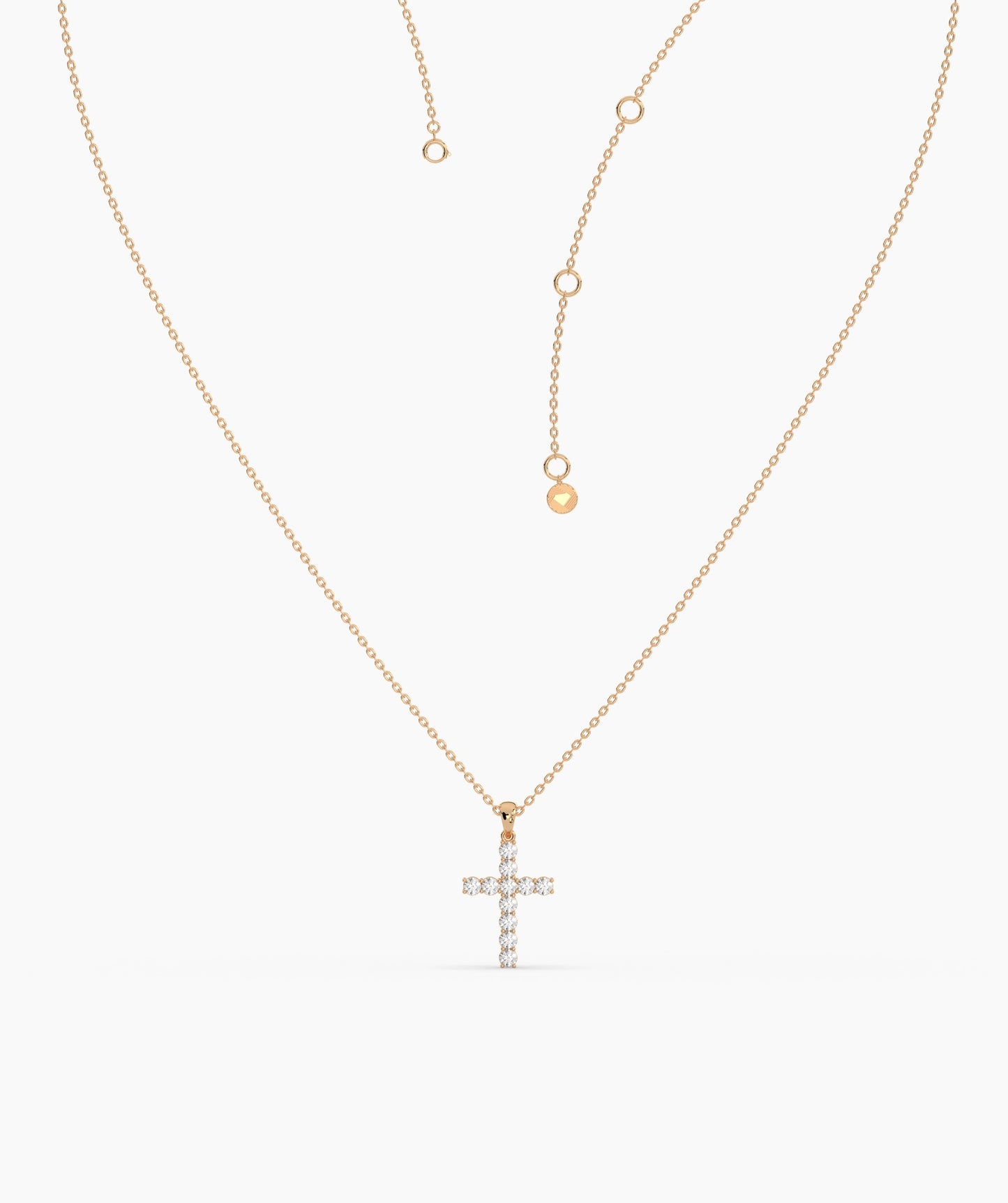 Faith & Sparkle Diamond Cross Pendant