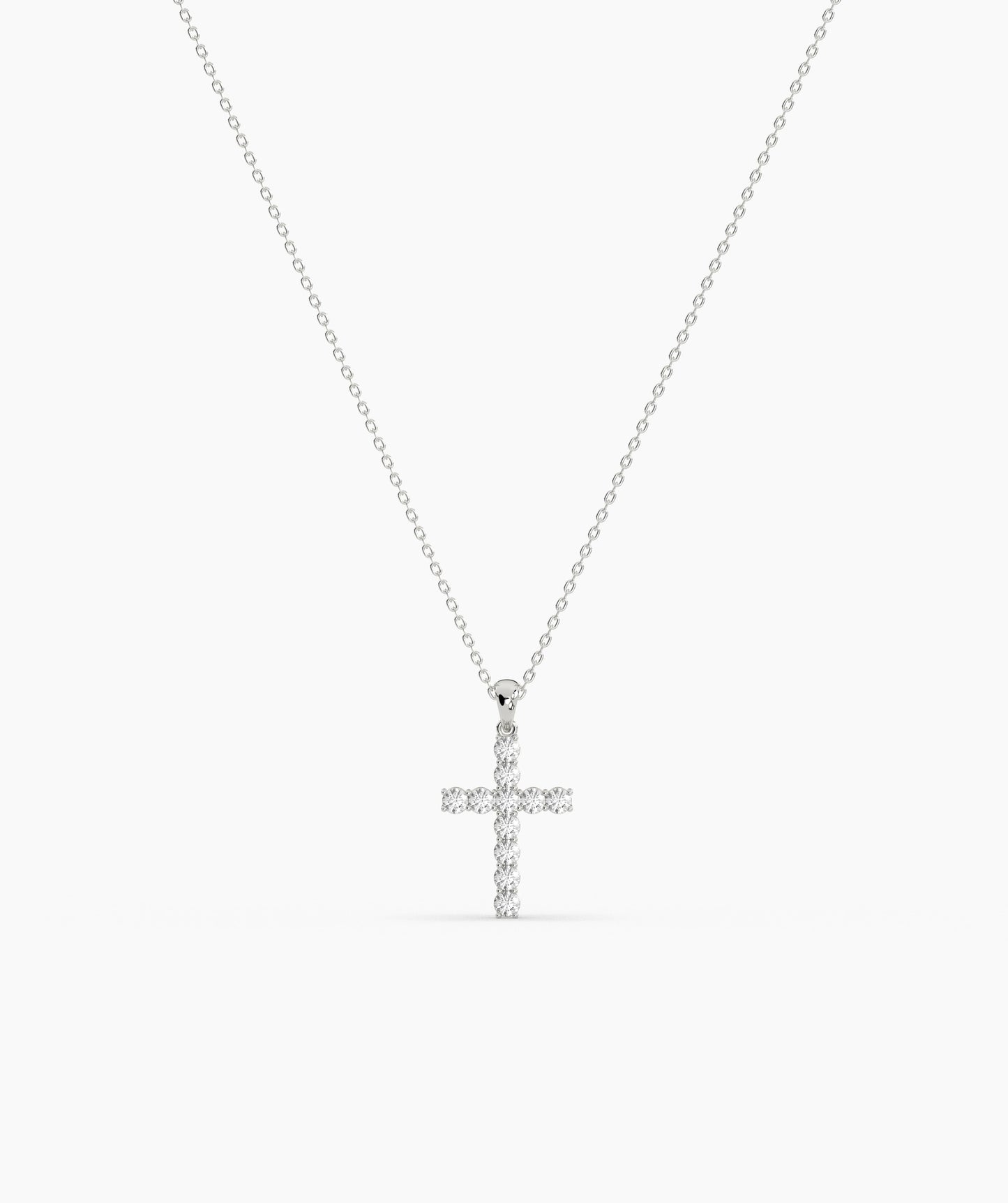 Faith & Sparkle Diamond Cross Pendant