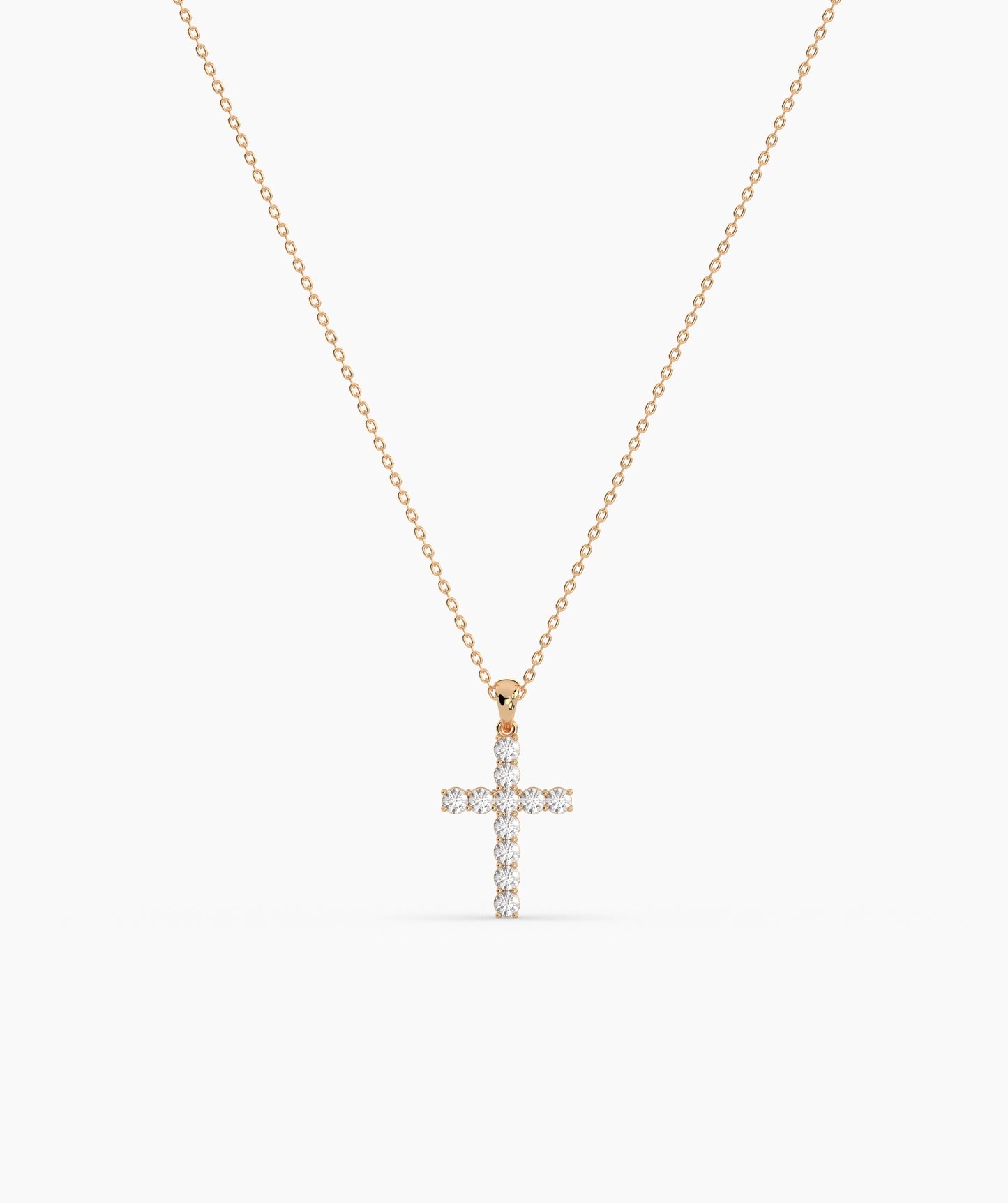Faith & Sparkle Diamond Cross Pendant