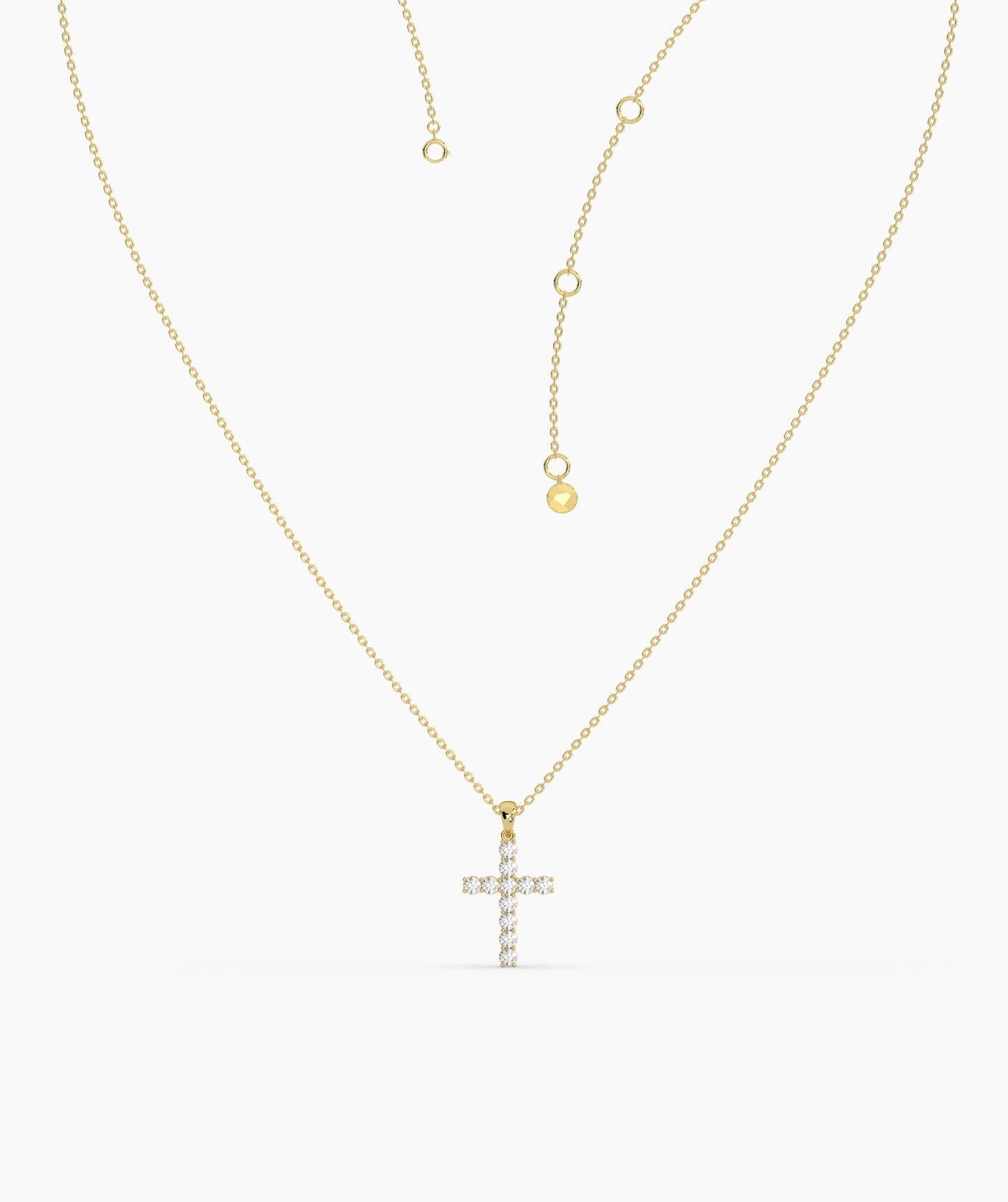 Faith & Sparkle Diamond Cross Pendant