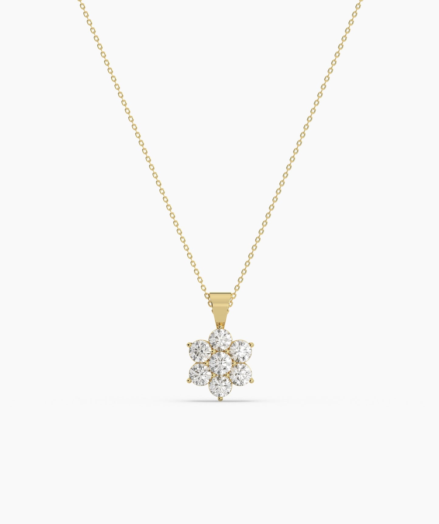 Cluster Diamond Pendant