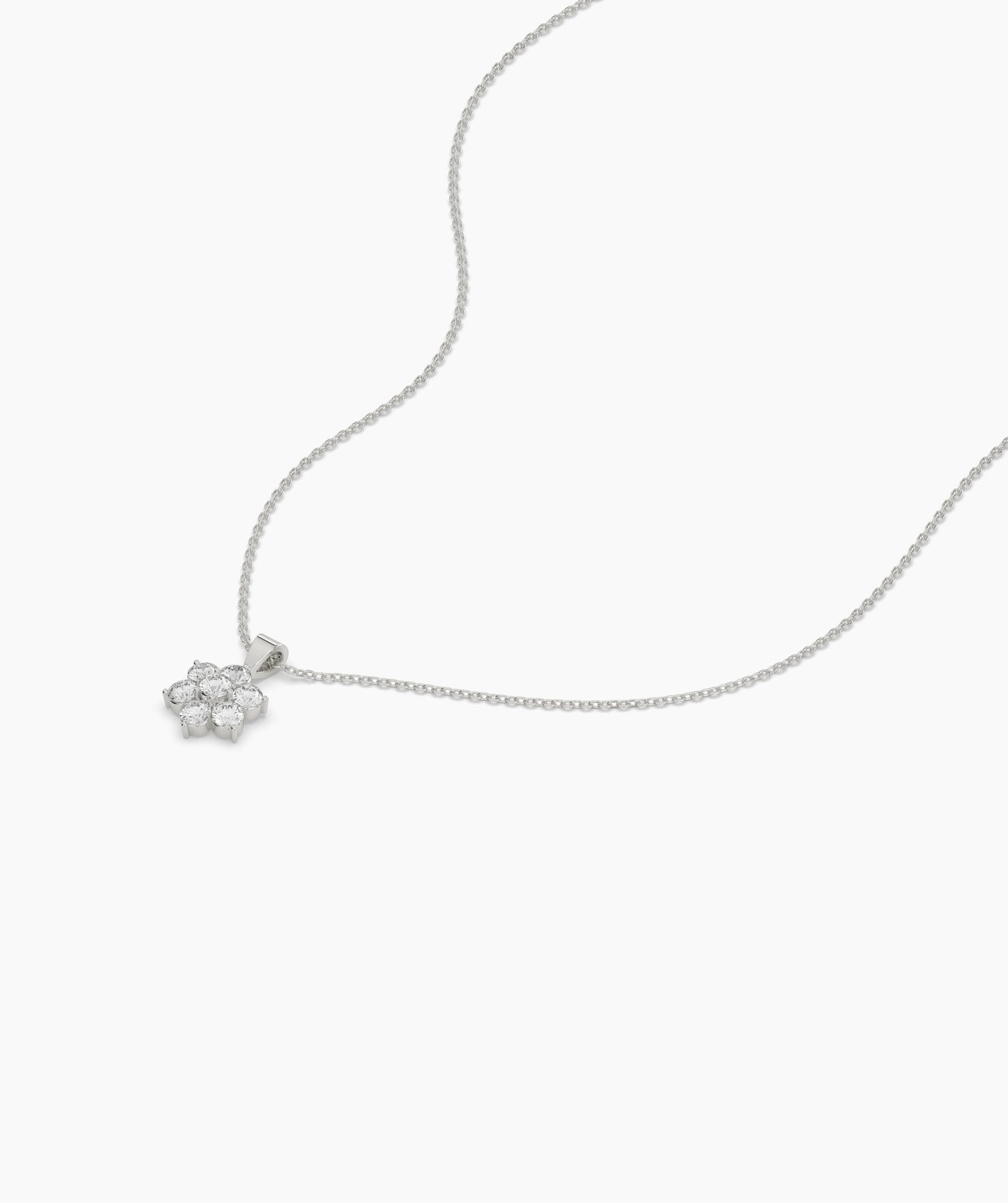 Cluster Diamond Pendant