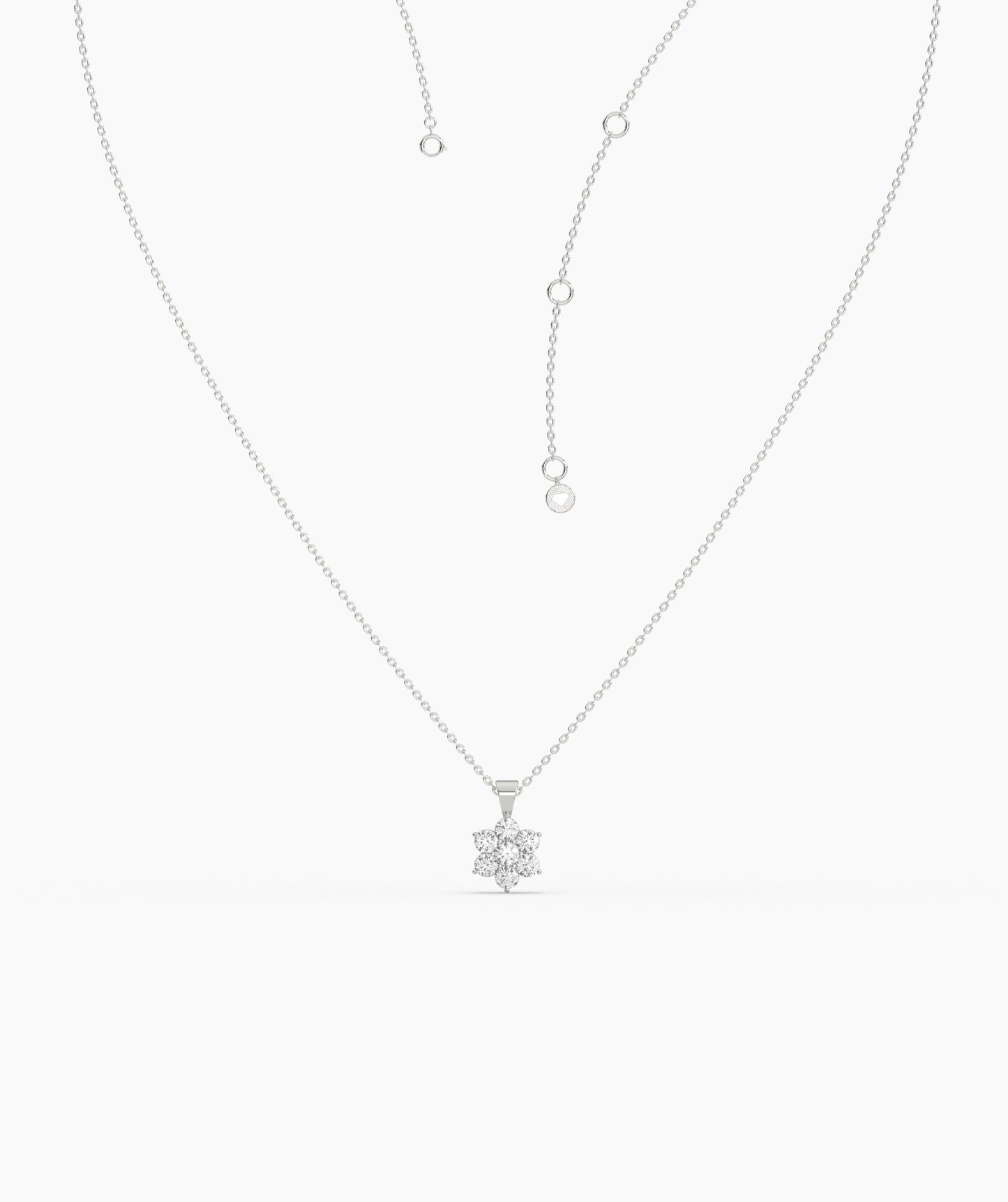 Cluster Diamond Pendant