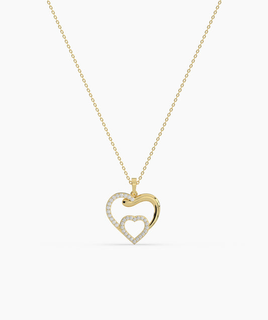 Double Heart Necklace