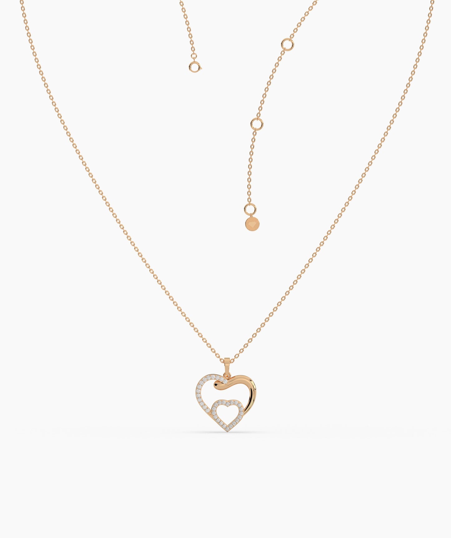 Double Heart Necklace