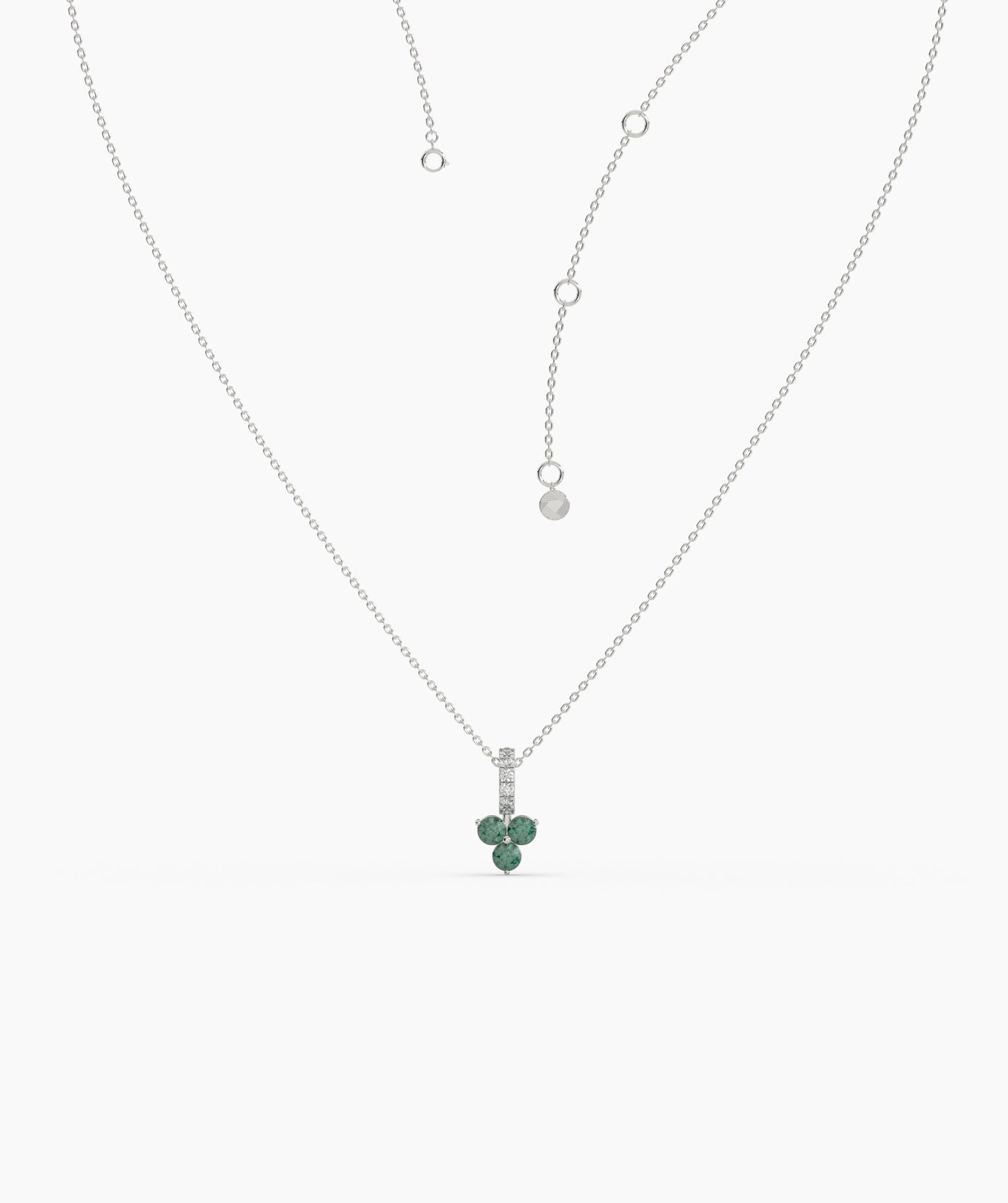 Elegant Floral Diamond Necklace