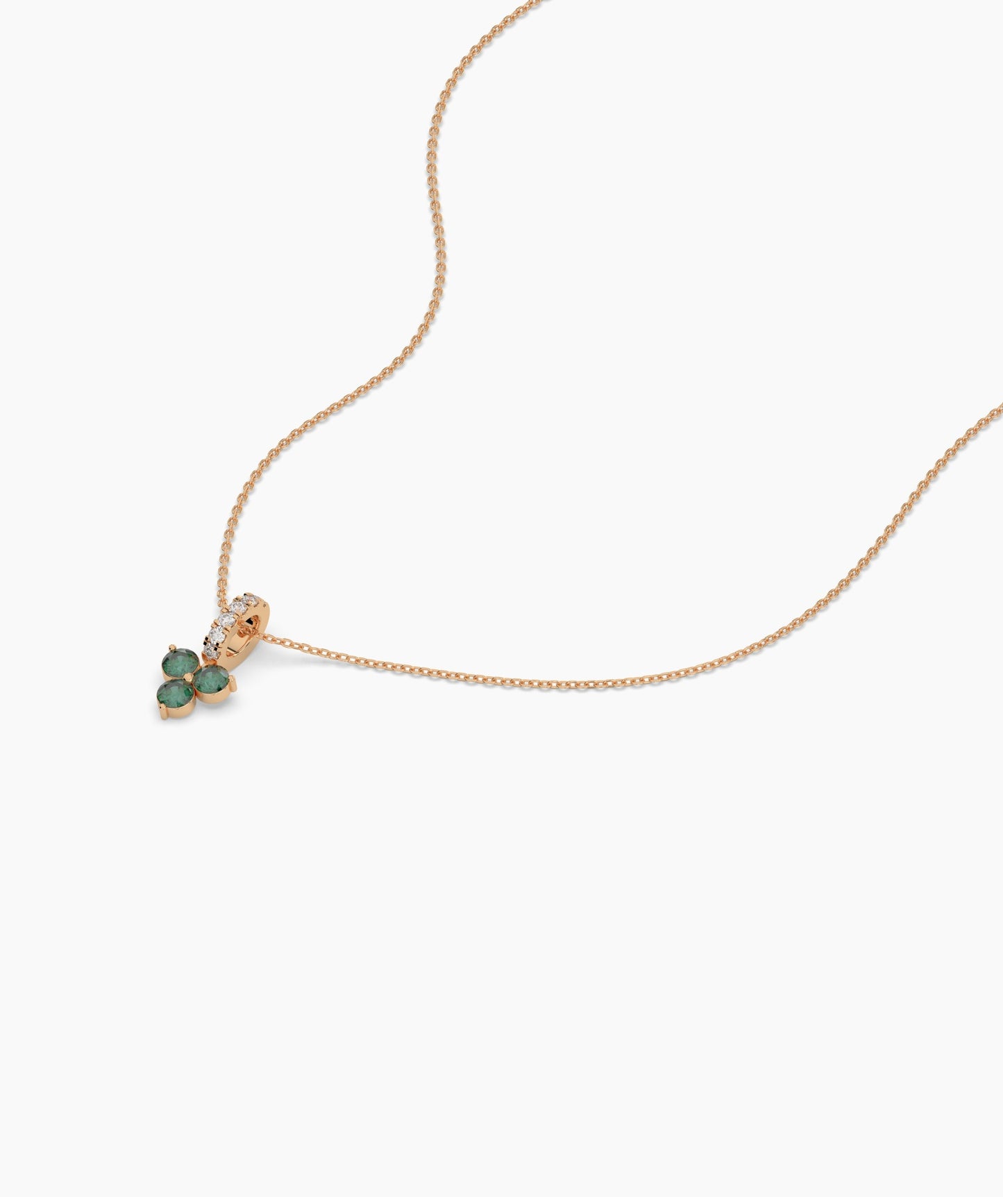 Elegant Floral Diamond Necklace