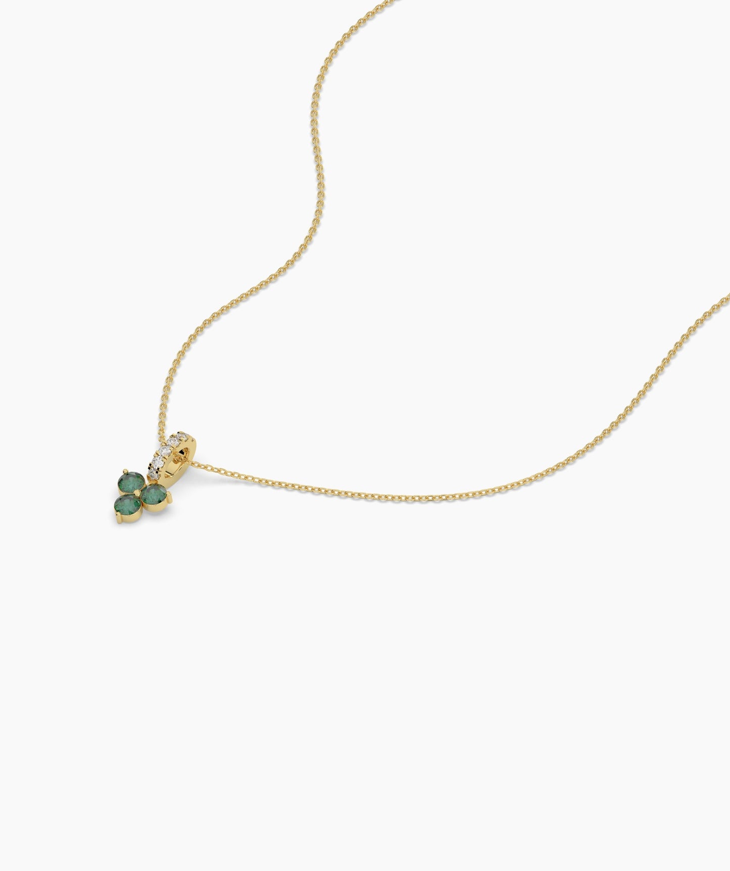 Elegant Floral Diamond Necklace