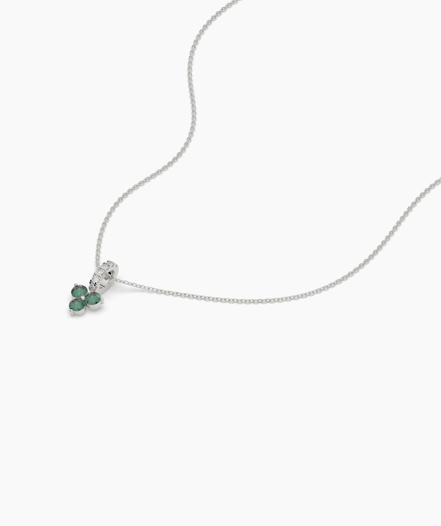 Elegant Floral Diamond Necklace