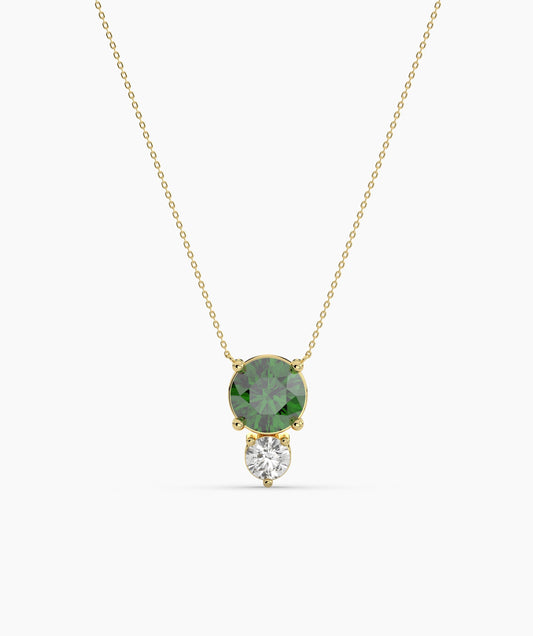 Green Harmony Double Gem Necklace