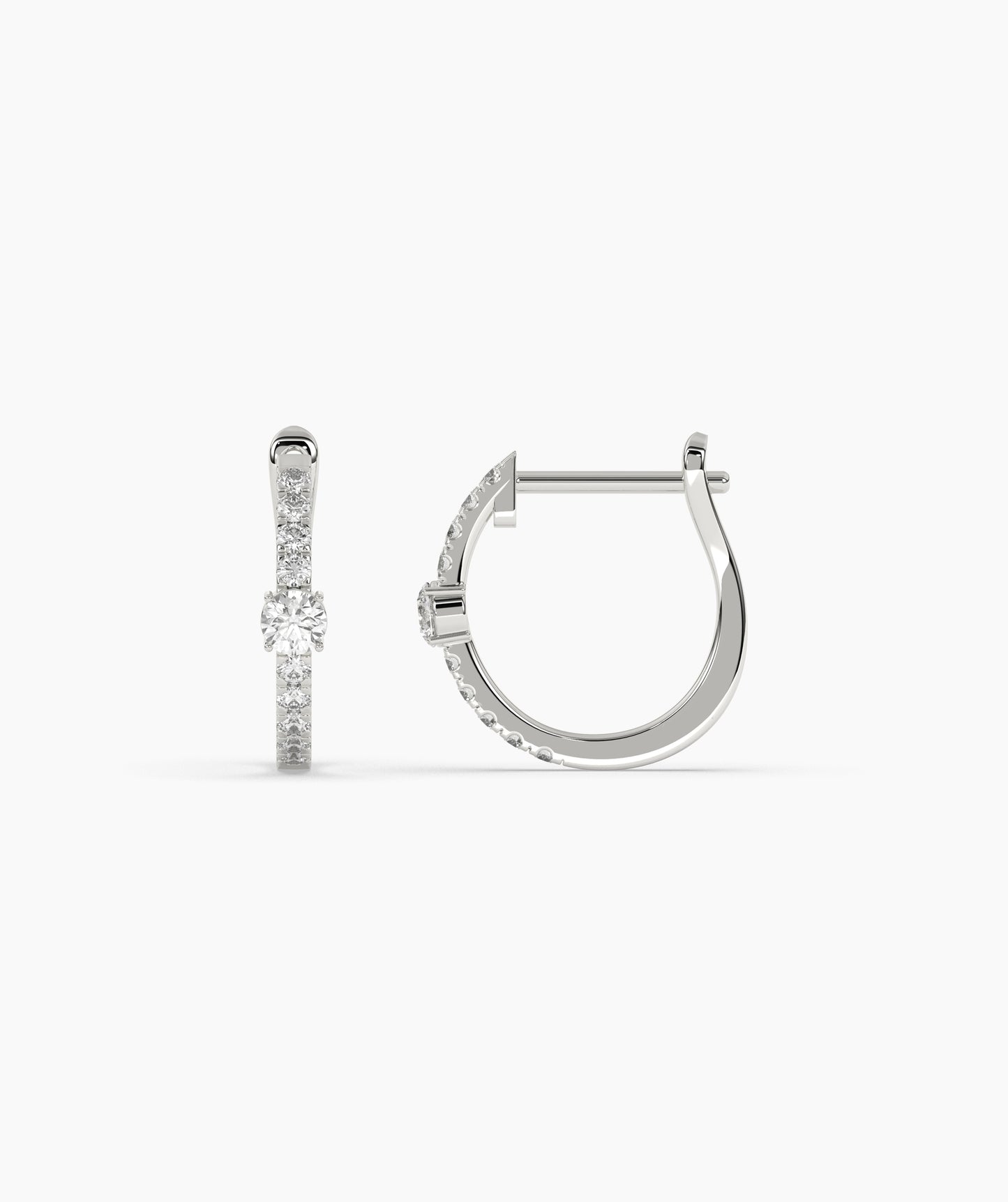 Diamond Hoop Earrings