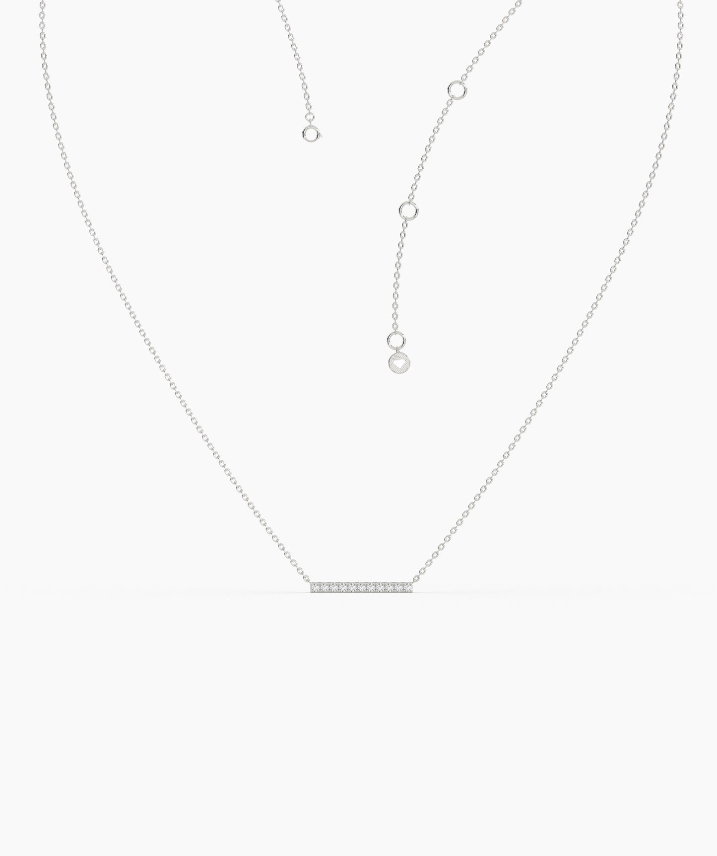 Diamond Bar Necklace
