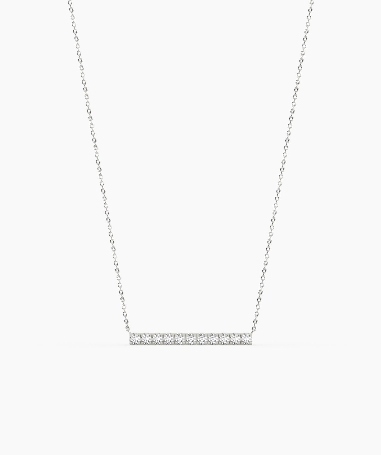 Diamond Bar Necklace
