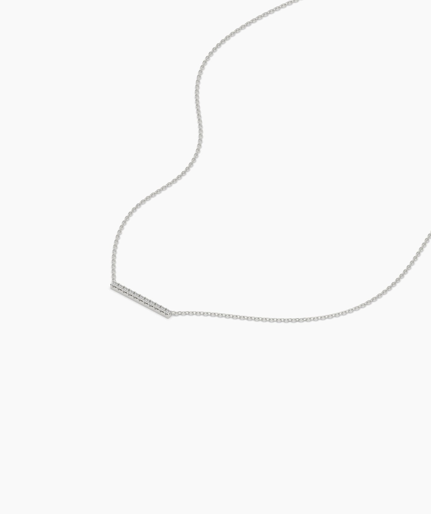 Diamond Bar Necklace