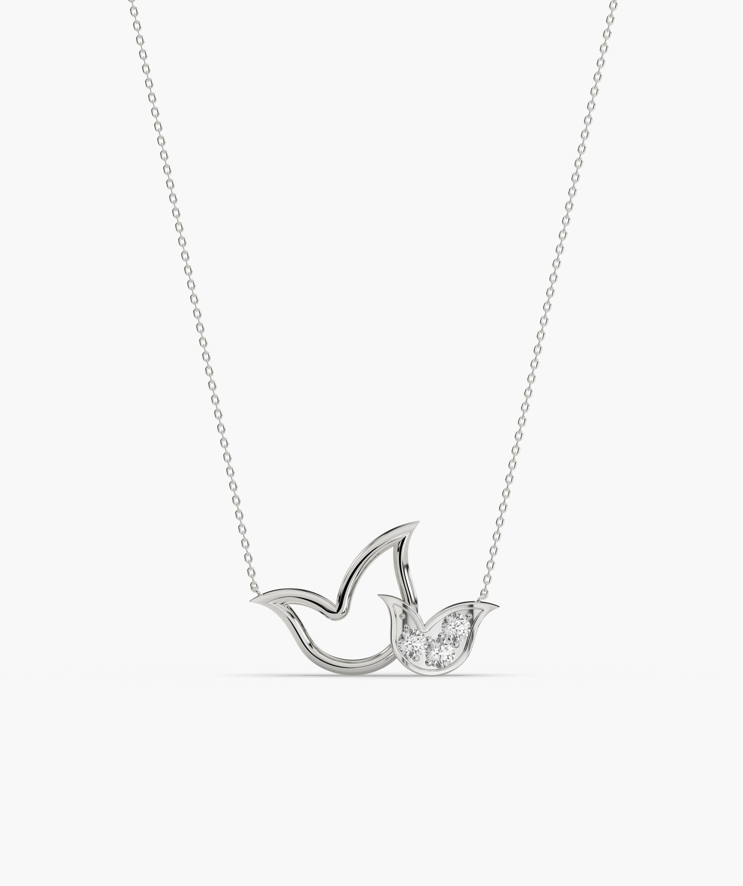 14K Gold Bird Necklace