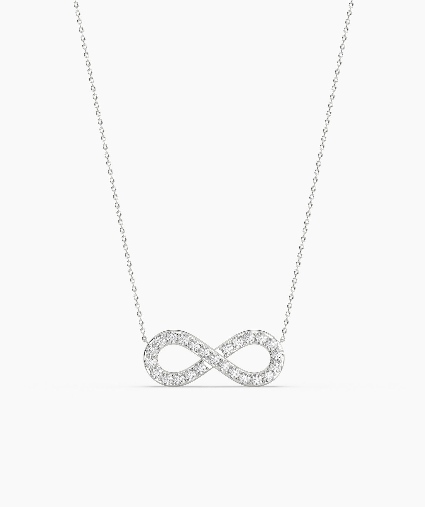 Classic Gold Diamond Infinity Necklace